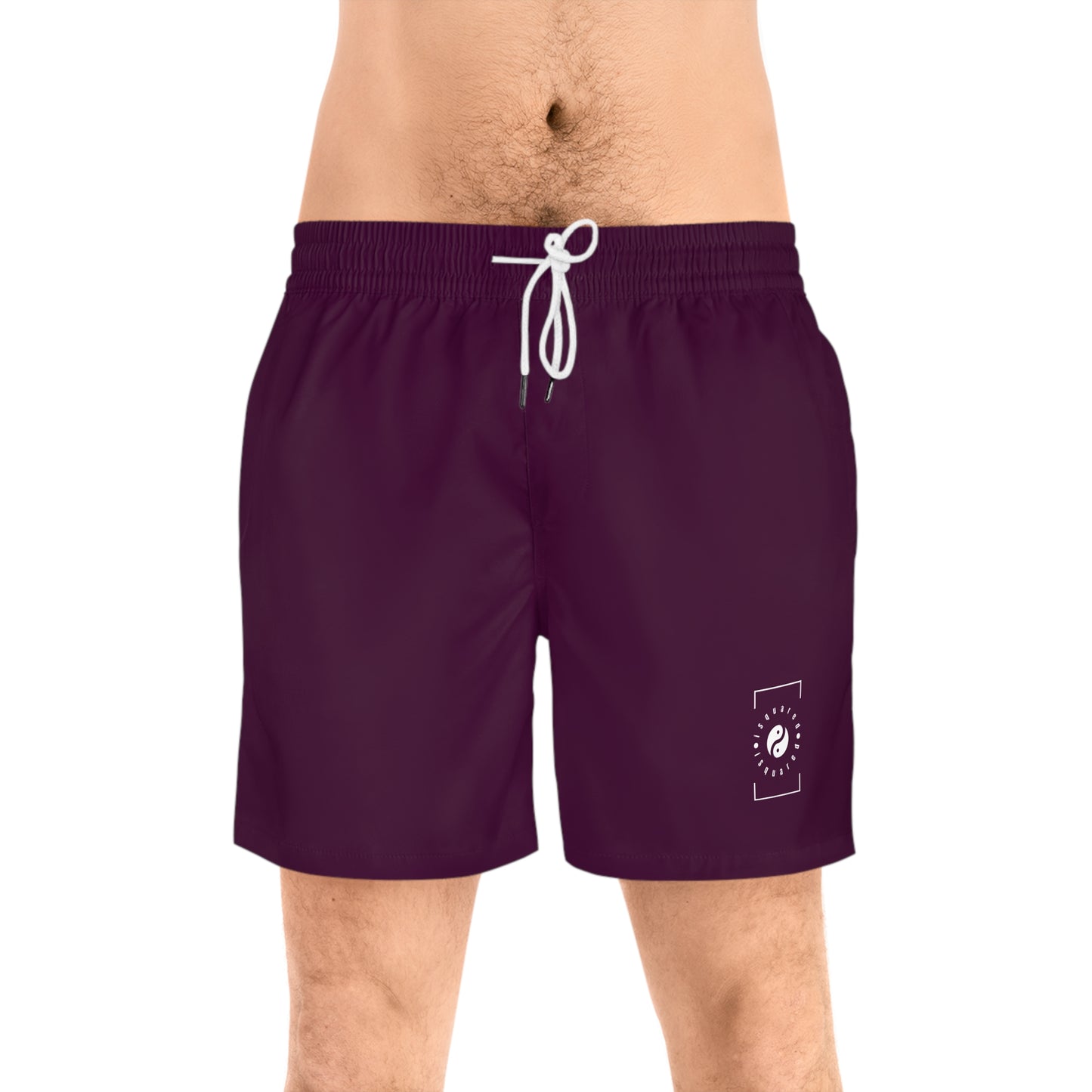 Deep Burgundy - Swim Shorts (Solid Color) for Men