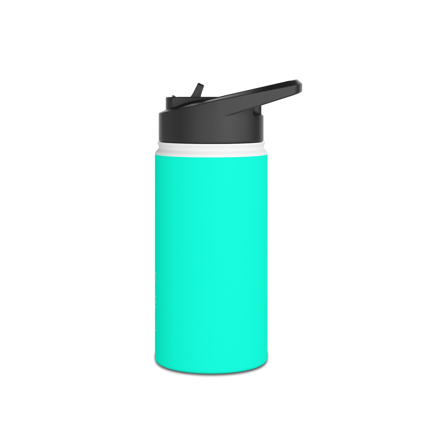 Neon Teal #11ffe3 - Water Bottle