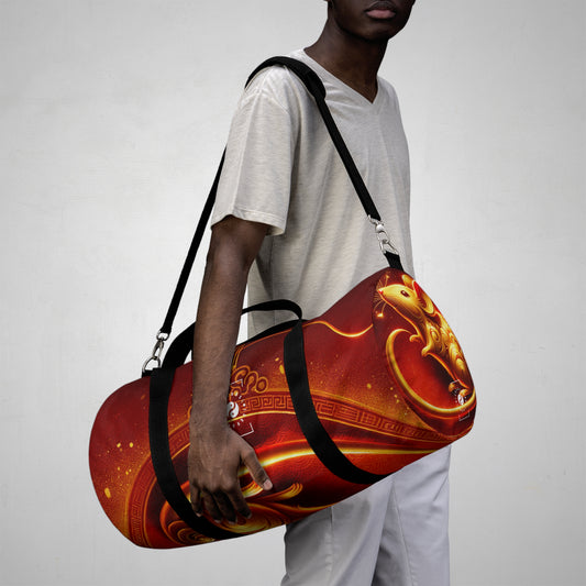 "Golden Emissary: A Lunar New Year's Tribute" - Duffle Bag