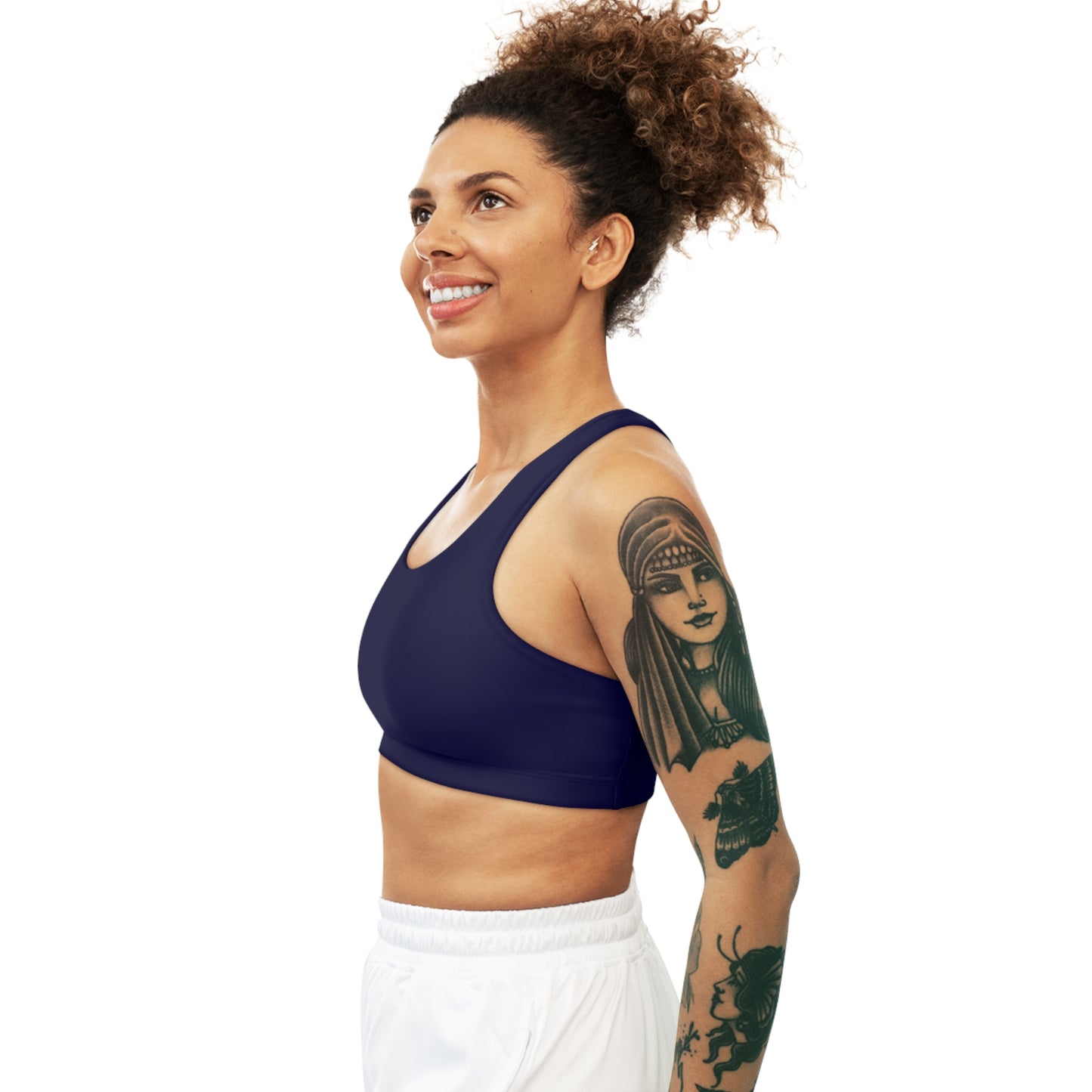 Bleu royal - Soutien-gorge de sport sans couture 