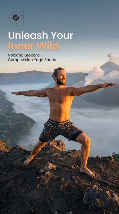 Wild Leopards - Compression Yoga Shorts