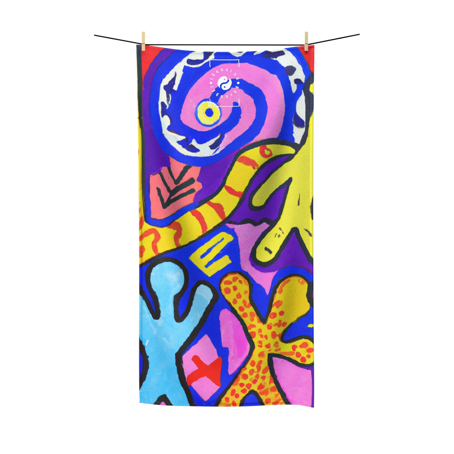 "Symbolic Jamboree" - All Purpose Yoga Towel