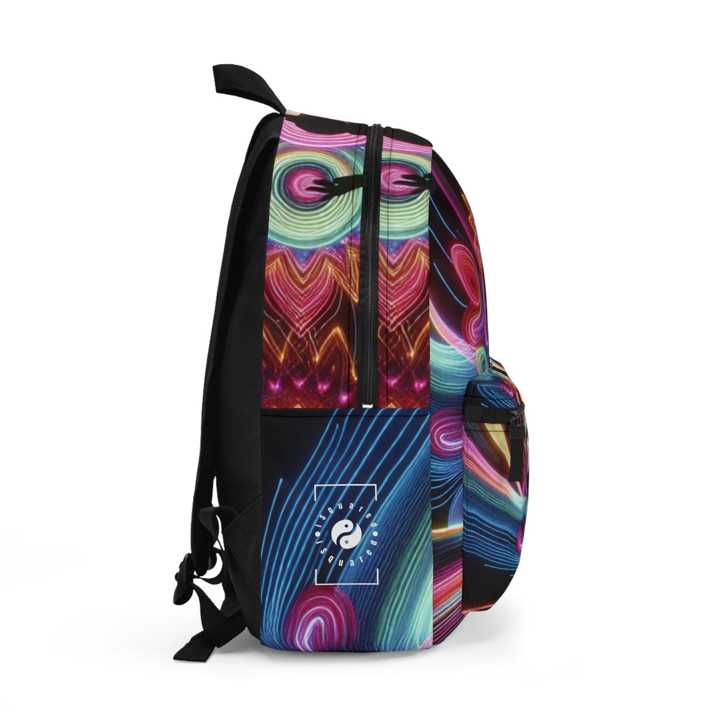 "Neon Zenith: Chromatic Balance" - Backpack