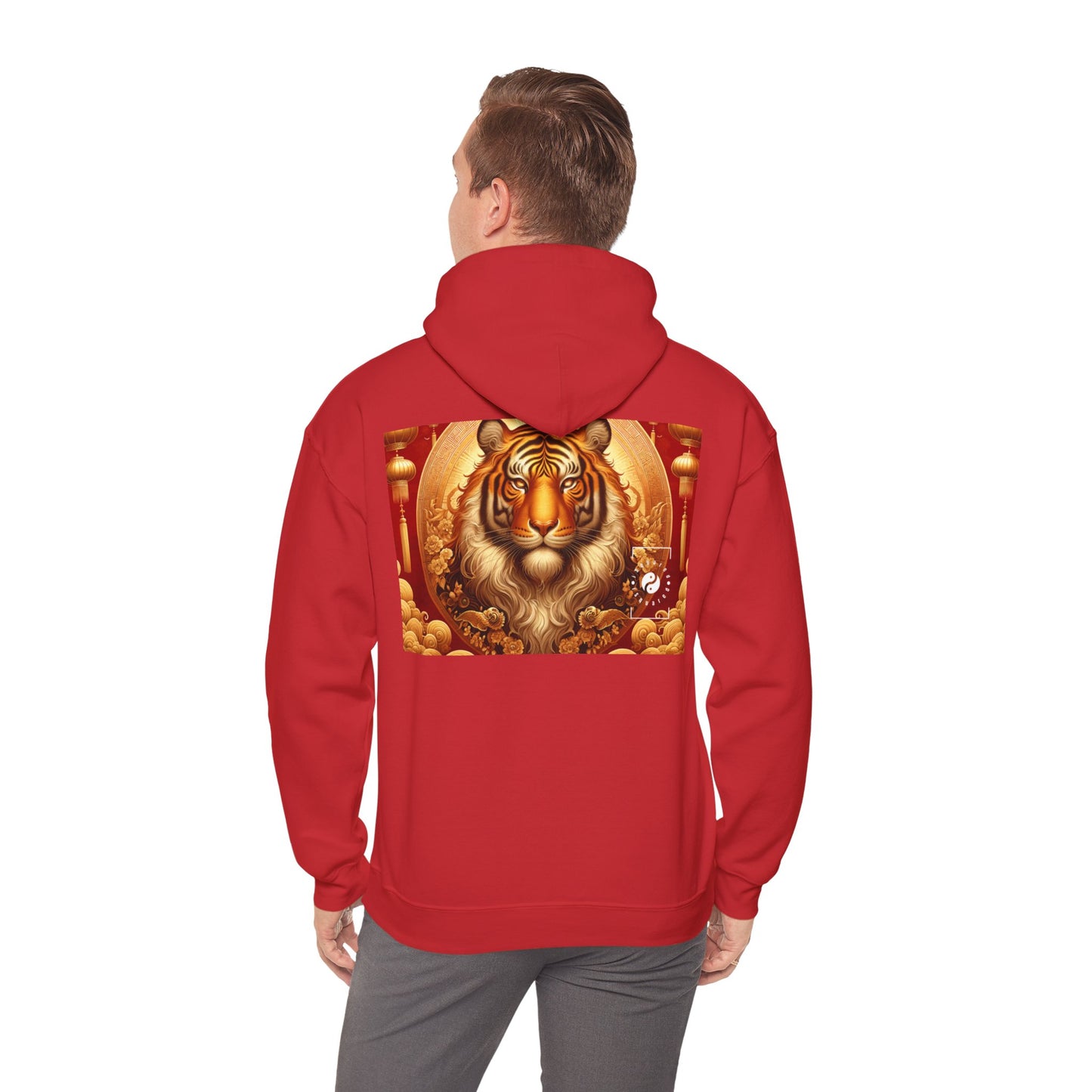 "Golden Majesty: Ascension of the Lunar Tiger" - Hoodie