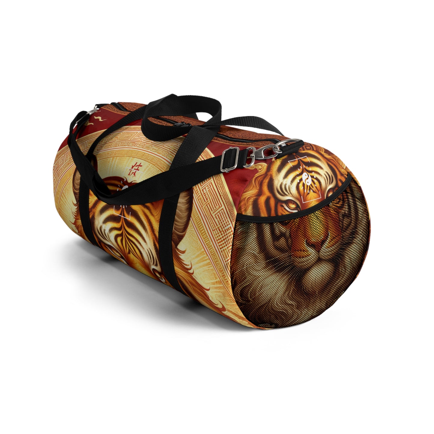 "Golden Majesty: Ascension of the Lunar Tiger" - Duffle Bag