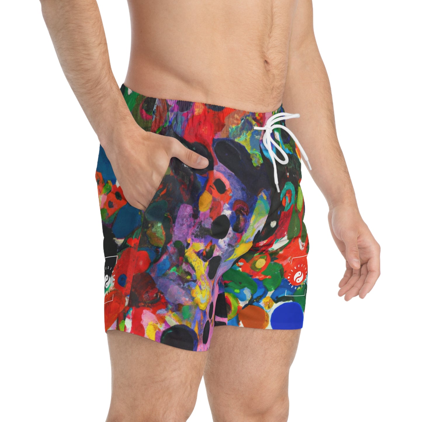 Ink drops meditation - Swim Trunks for Men