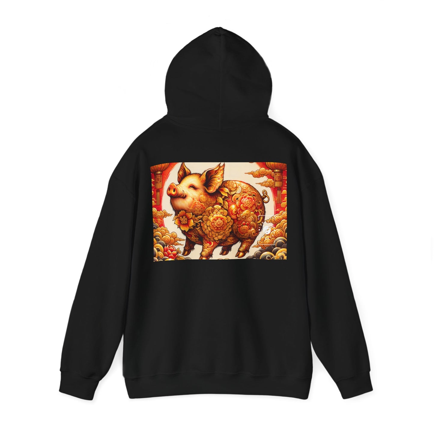 "Golden Prosperity: The Divine Boar Celebration" - Hoodie