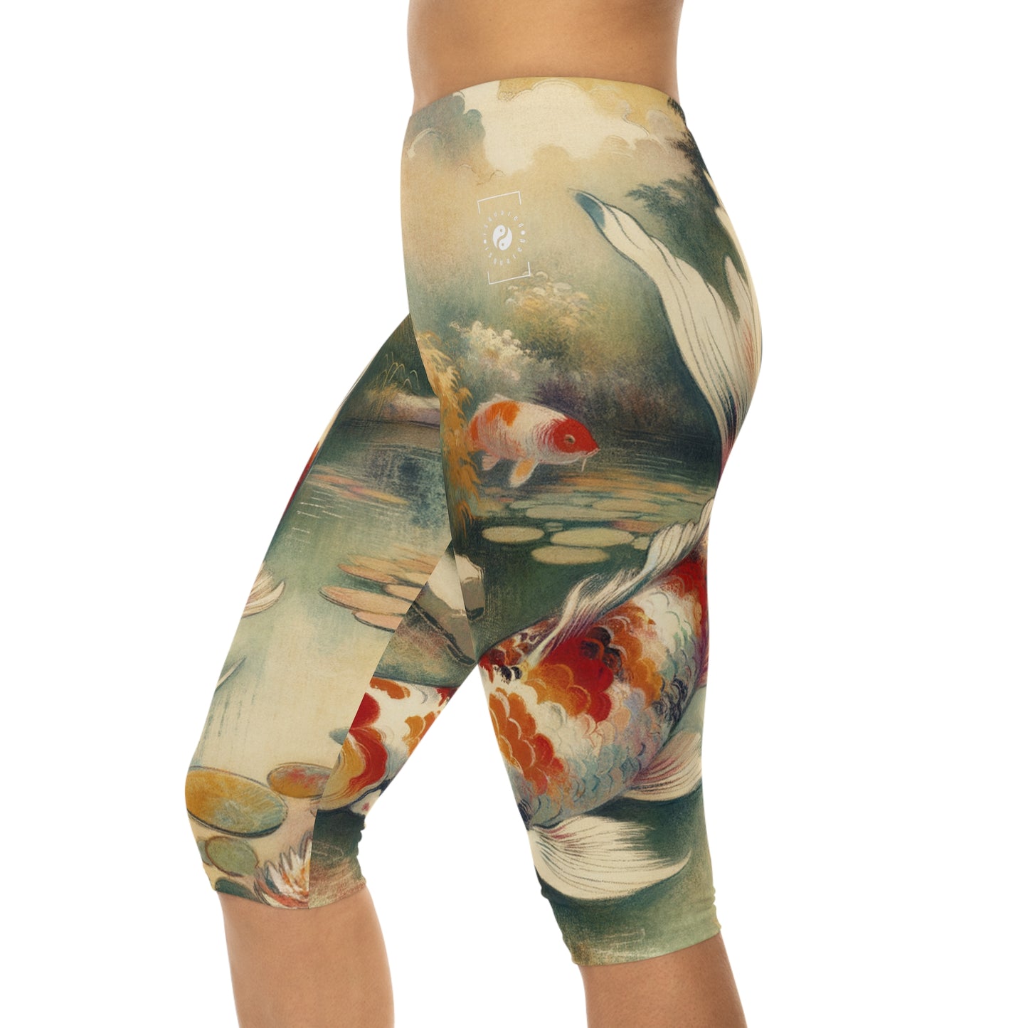 Koi Lily Pond - Capri Shorts