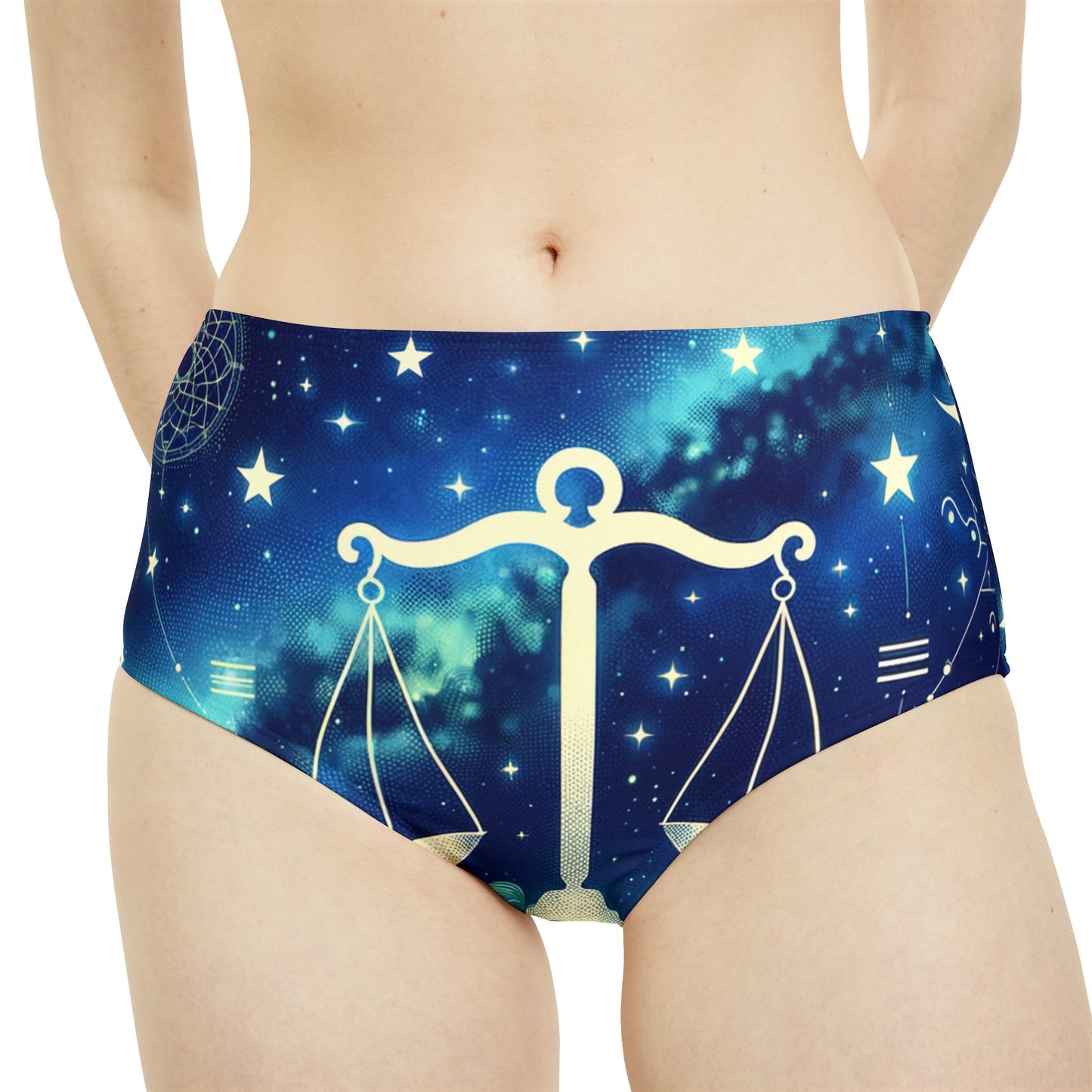 Celestial Libra - High Waisted Bikini Bottom