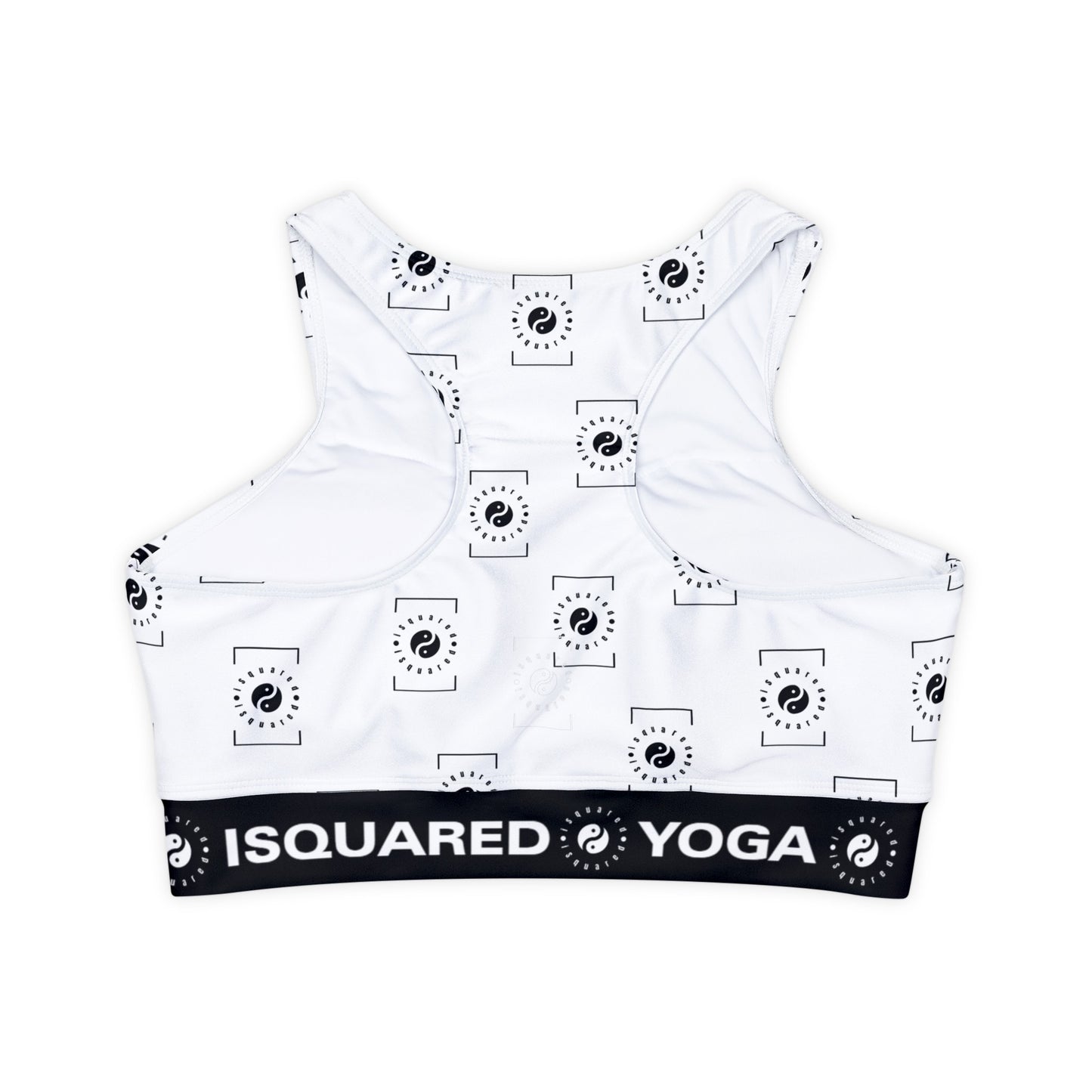 White iSquared Yoga - Lined & Padded Sports Bra