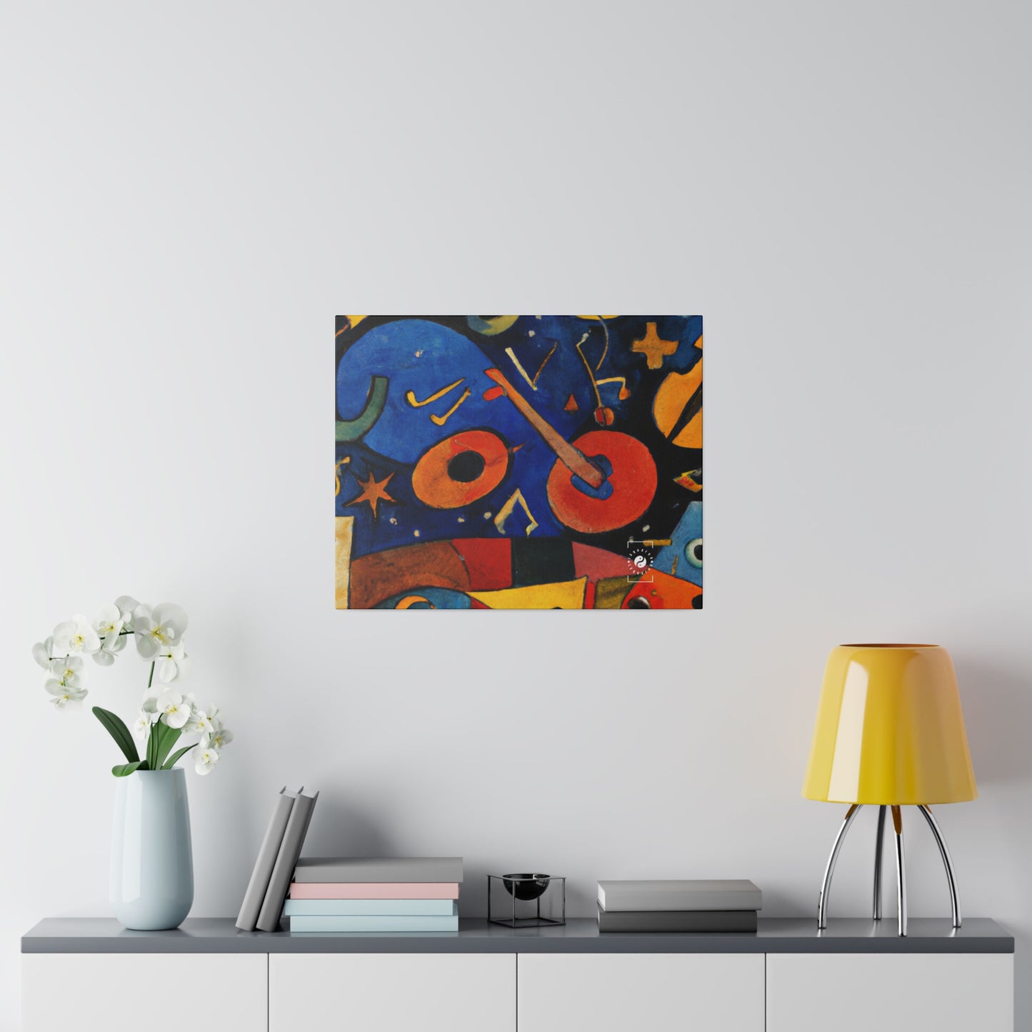 Melodic Abstractions: A Kandinskian Orchestra - Art Print Canvas