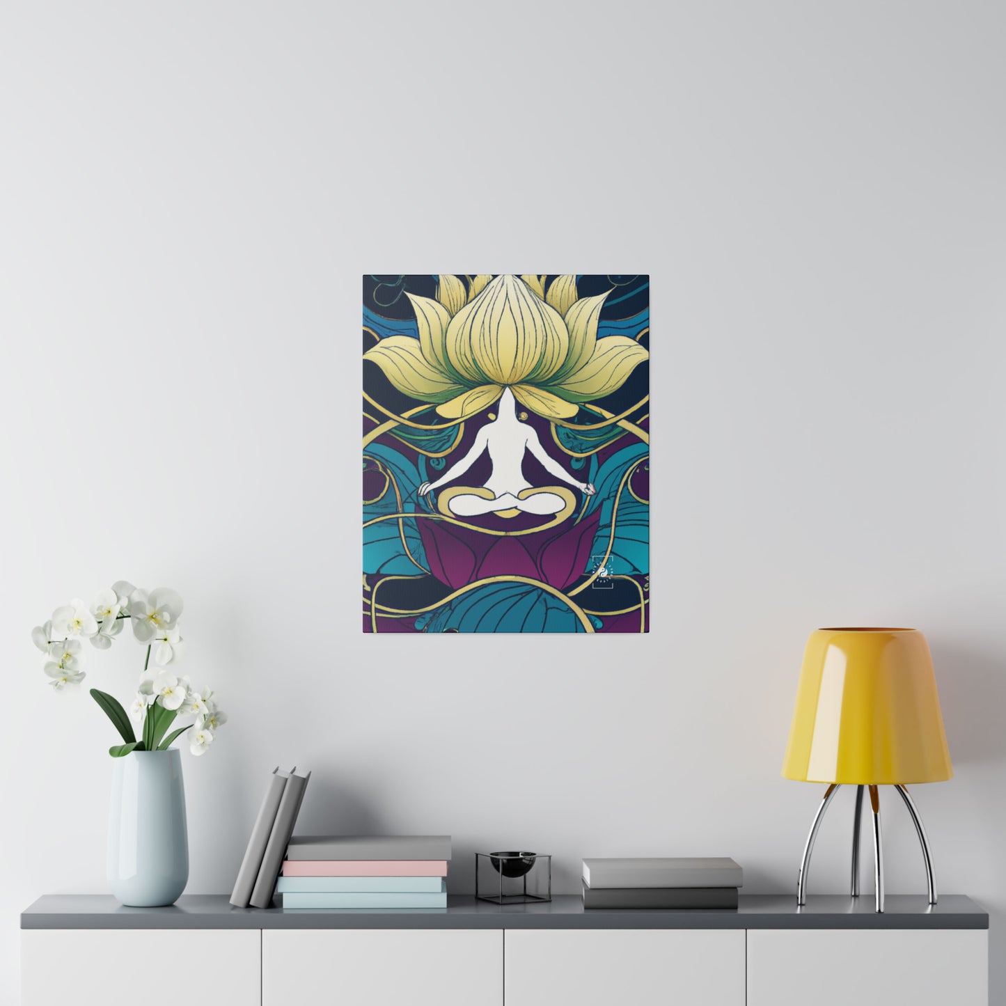 "Lotus Serenity Dance" - Art Print Canvas