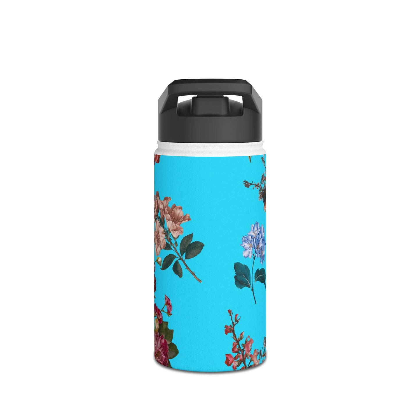 Botanicals on Azure - Water Bottle