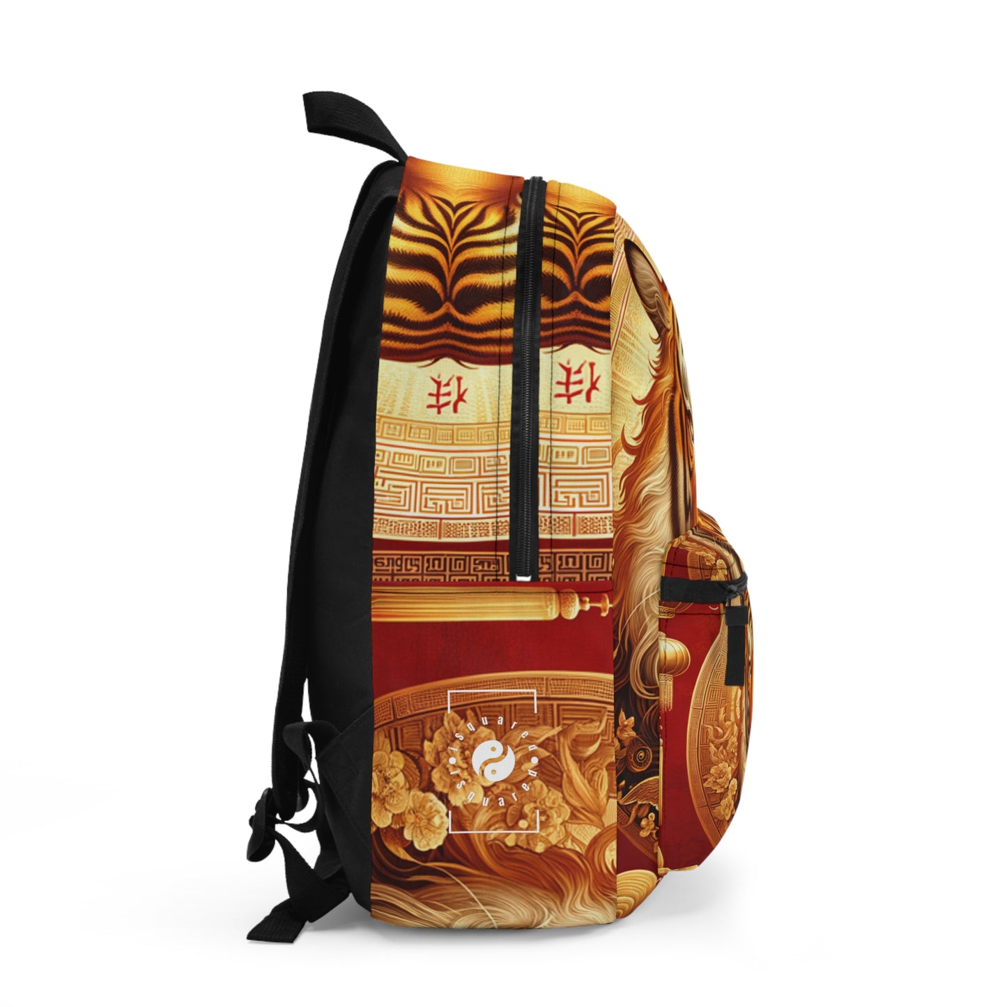 "Golden Majesty: Ascension of the Lunar Tiger" - Backpack