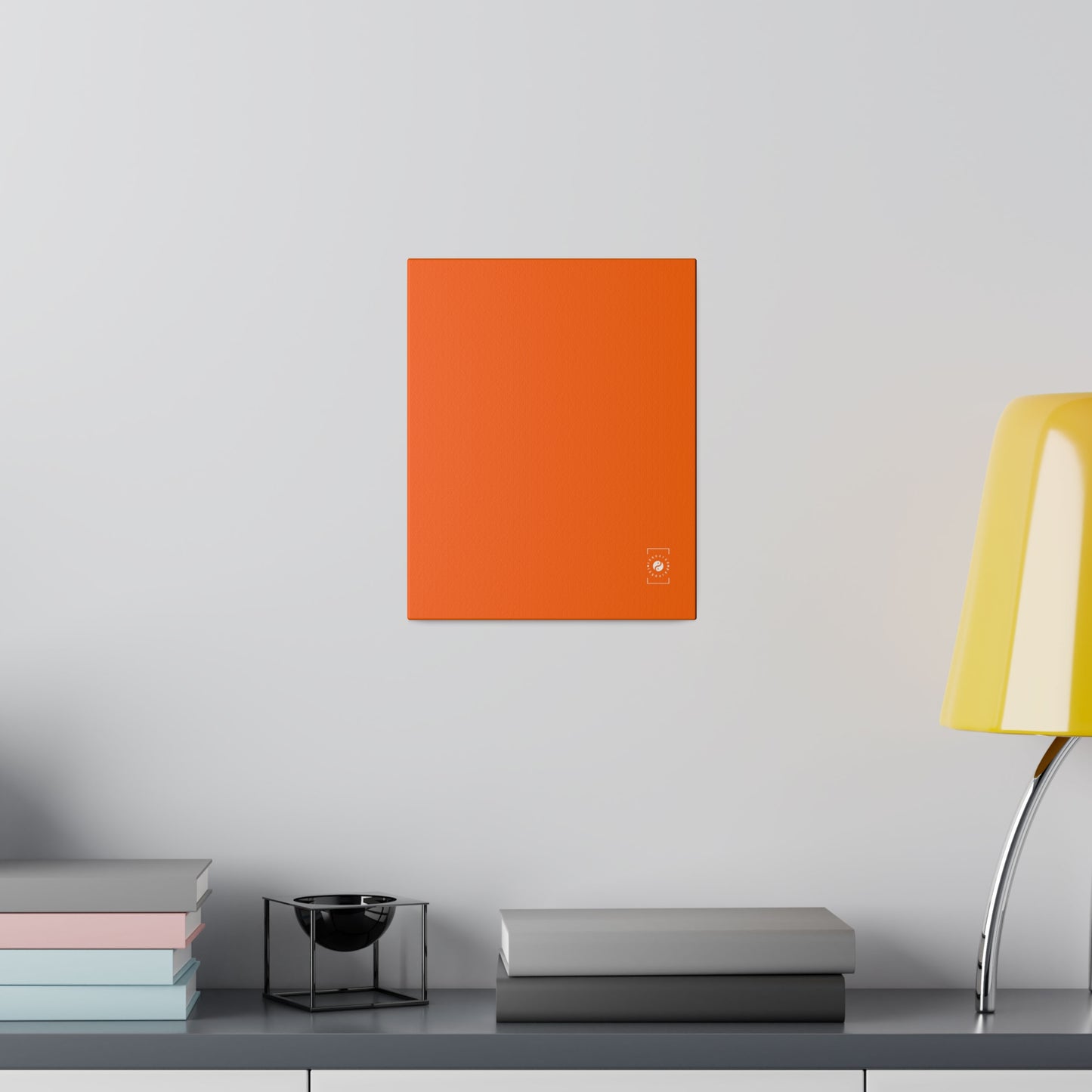 Neon Orange #FF6700 - Art Print Canvas