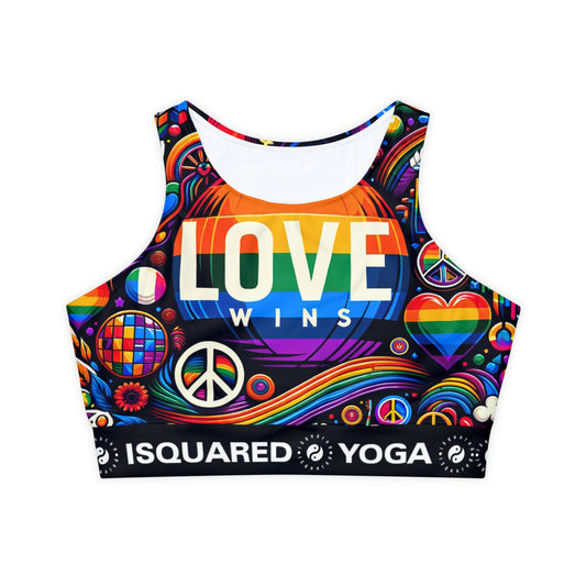 LOVE WINS - Lined & Padded Sports Bra