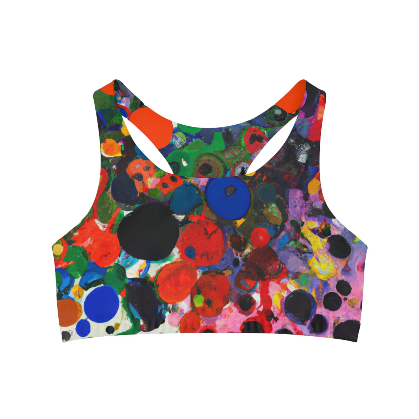 Ink drops meditation - Seamless Sports Bra