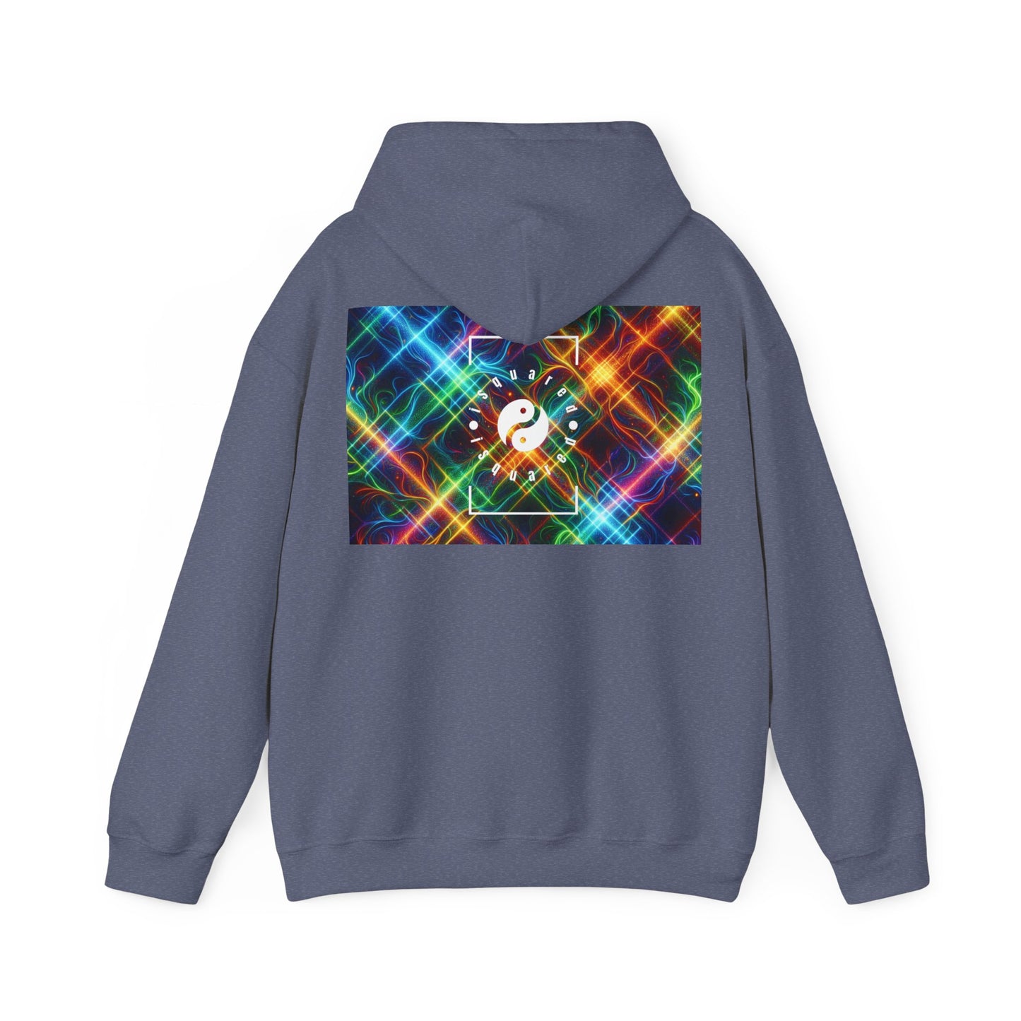 "Neon Plaid Luminosity Matrix" - Hoodie