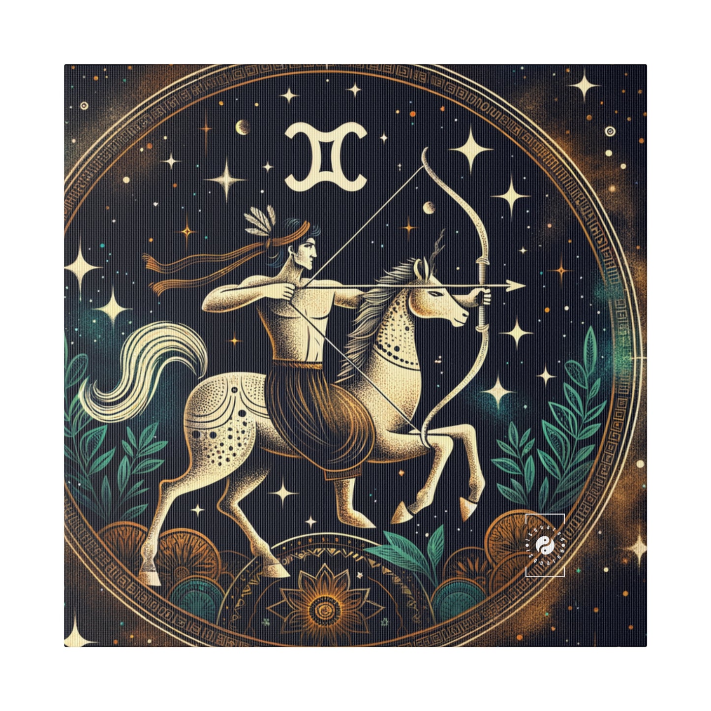 Sagittarius Emblem - Art Print Canvas