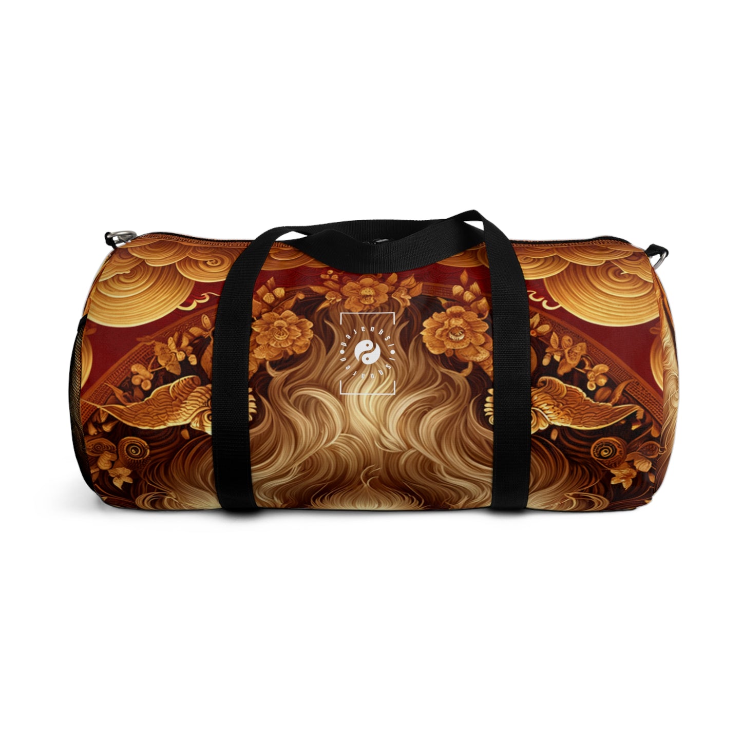 "Golden Majesty: Ascension of the Lunar Tiger" - Duffle Bag