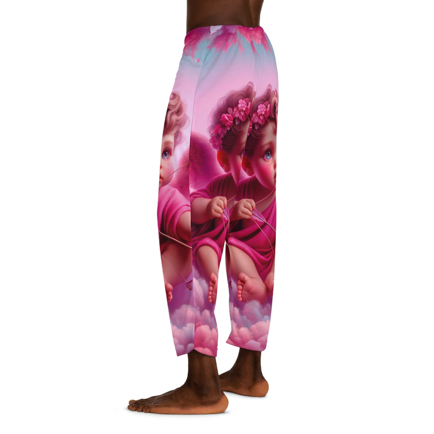 "Bold Blush: A Cupid's Love Affair" - men's Lounge Pants