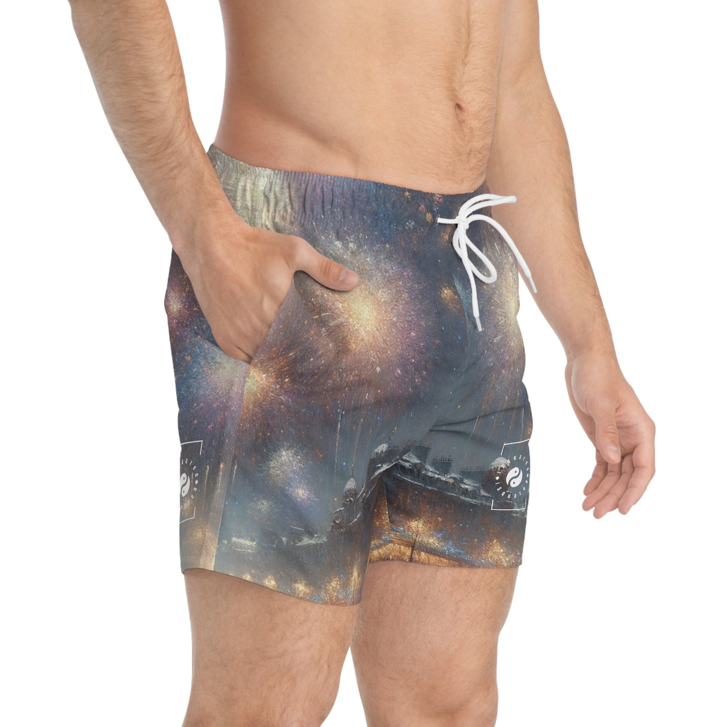 "Manet's Midnight Marvels" - Swim Trunks for Men