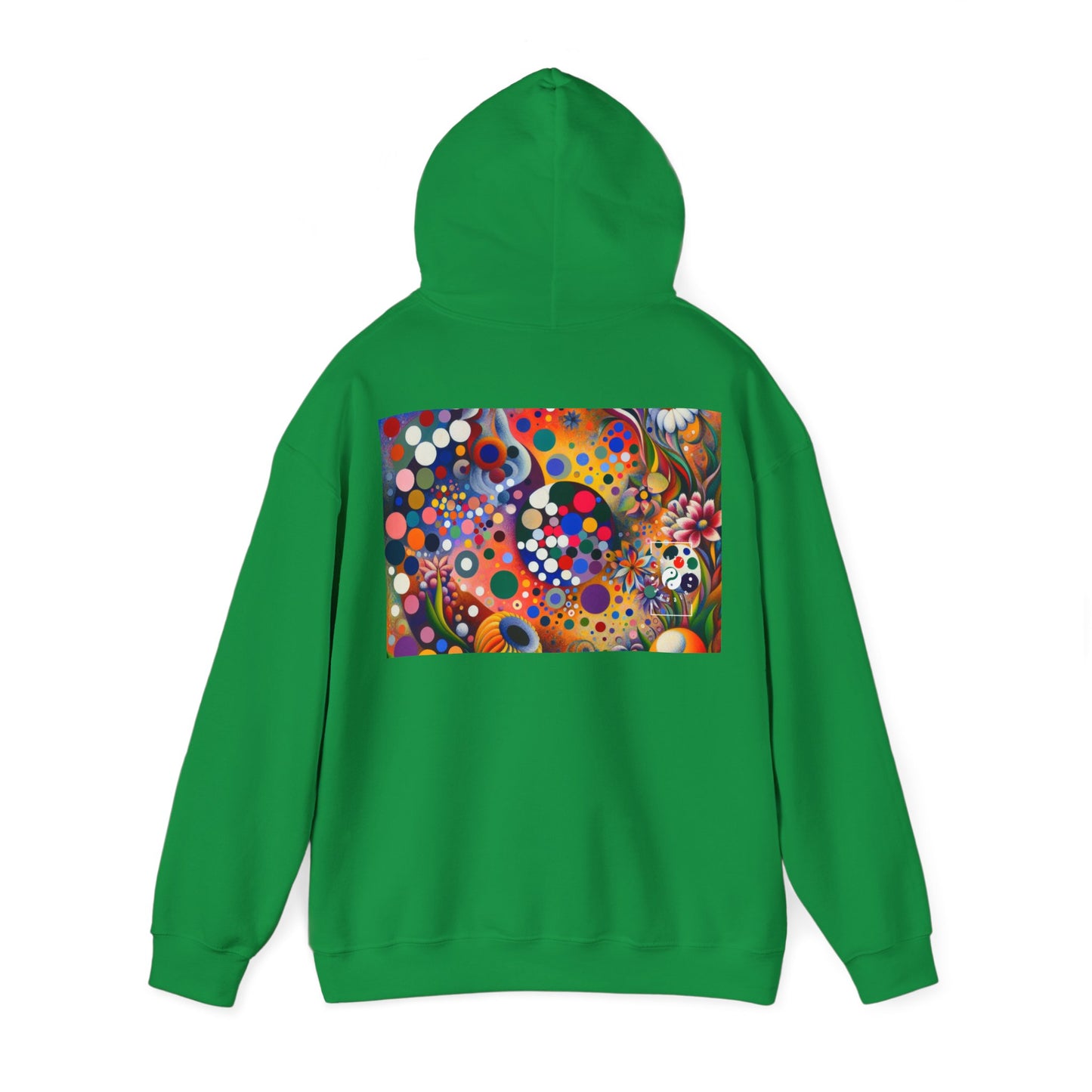 "Polka Petals in Yogic Surrealism: An Artistic Salute to Kusama and Kahlo" - Hoodie