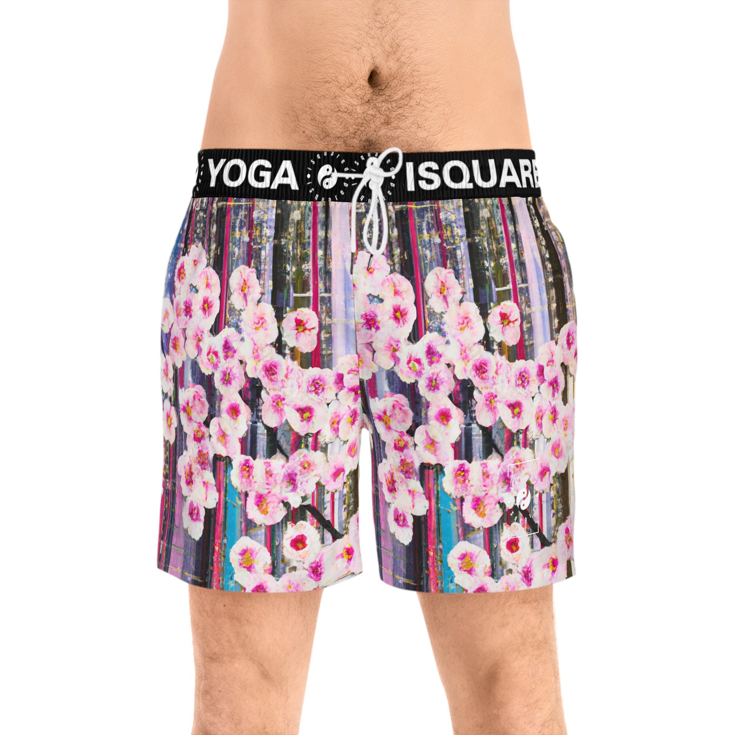 Abstract Bloom 05 - Swim Shorts (Mid-Length) for Men