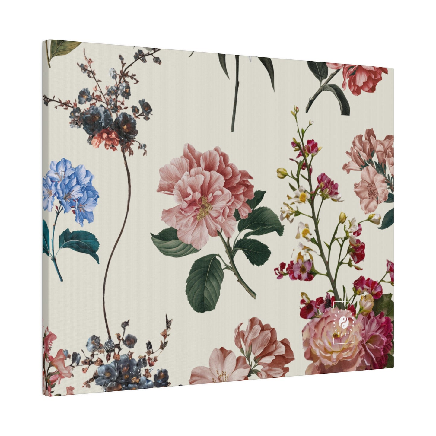 Botanicals on Beige - Art Print Canvas