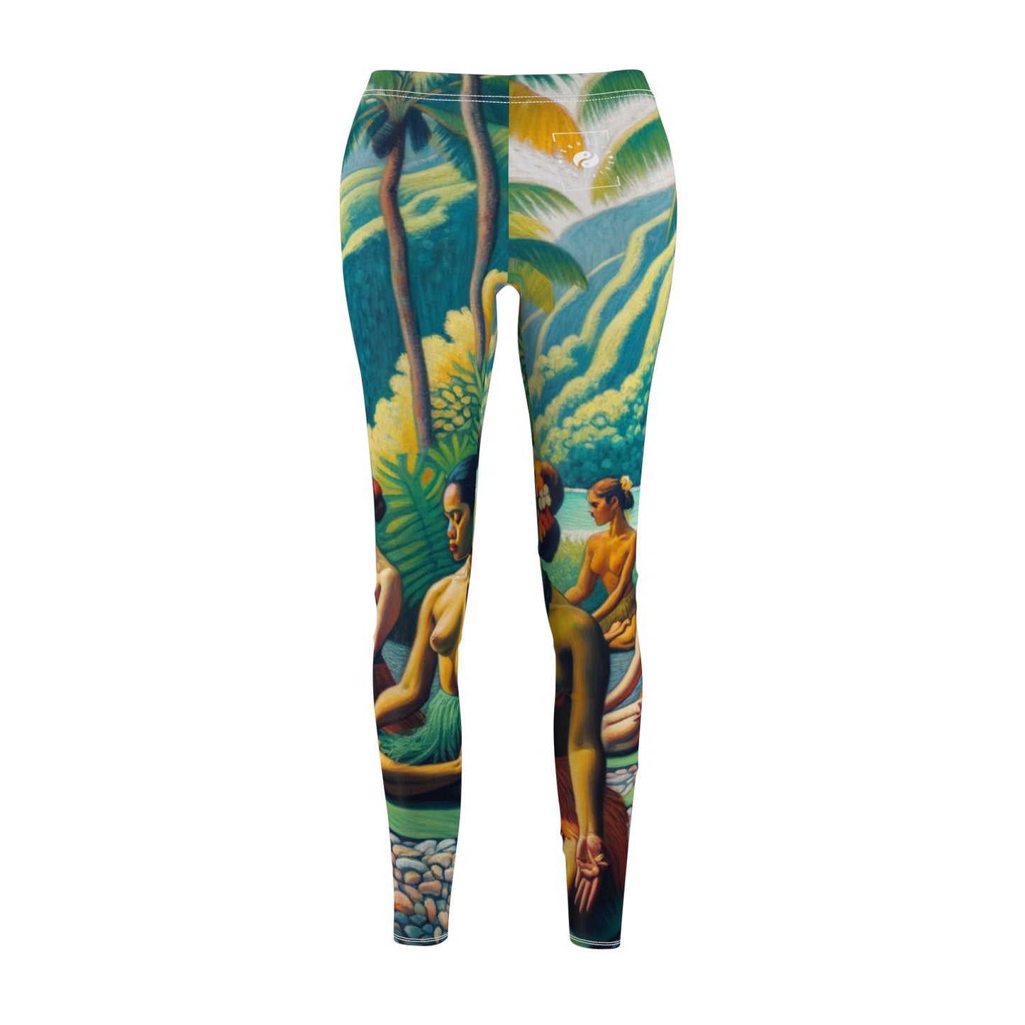 Tahitian Tranquility - Casual Leggings