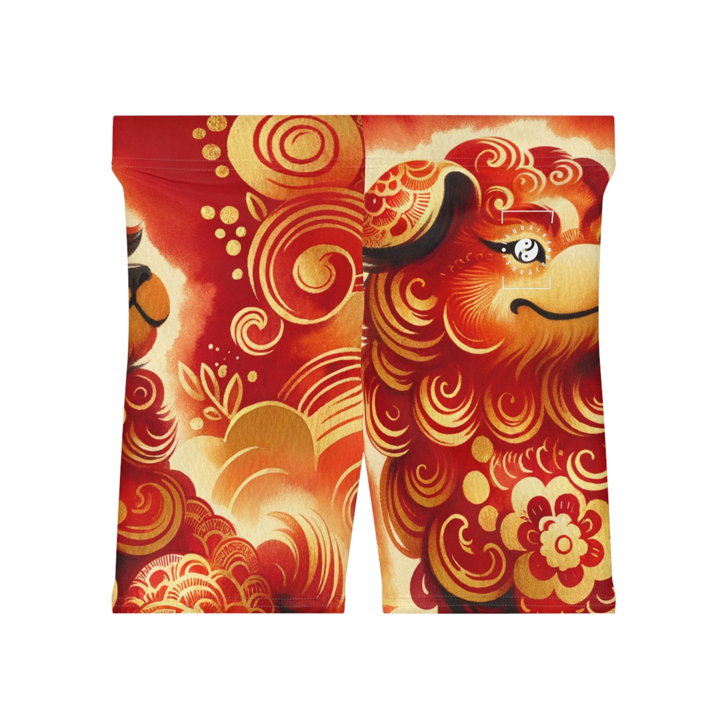 "Golden Canine Emissary on Crimson Tide: A Chinese New Year Odyssey" - Hot Yoga Short