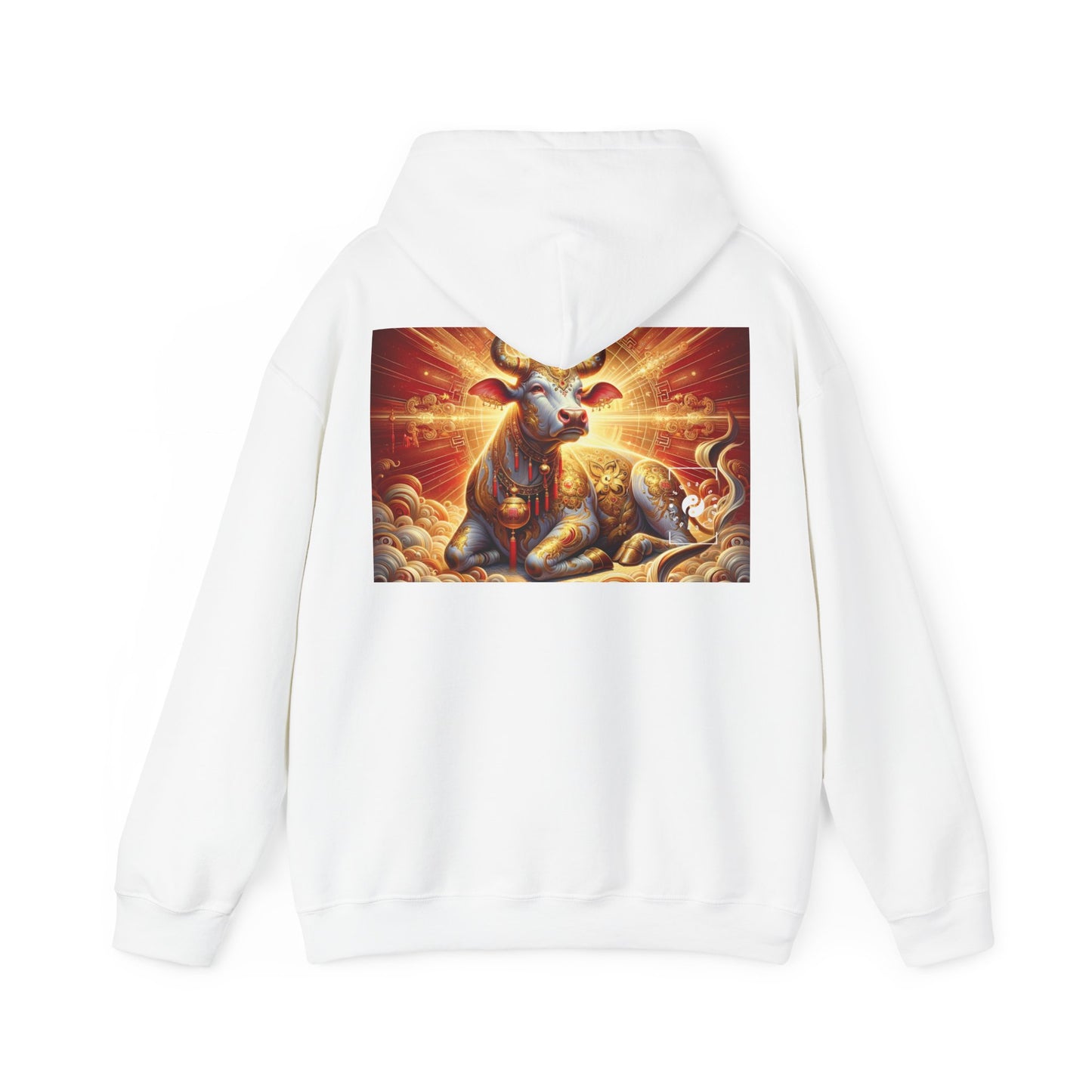 "Golden Euphoria: A Dance of the Divine Bovine" - Hoodie