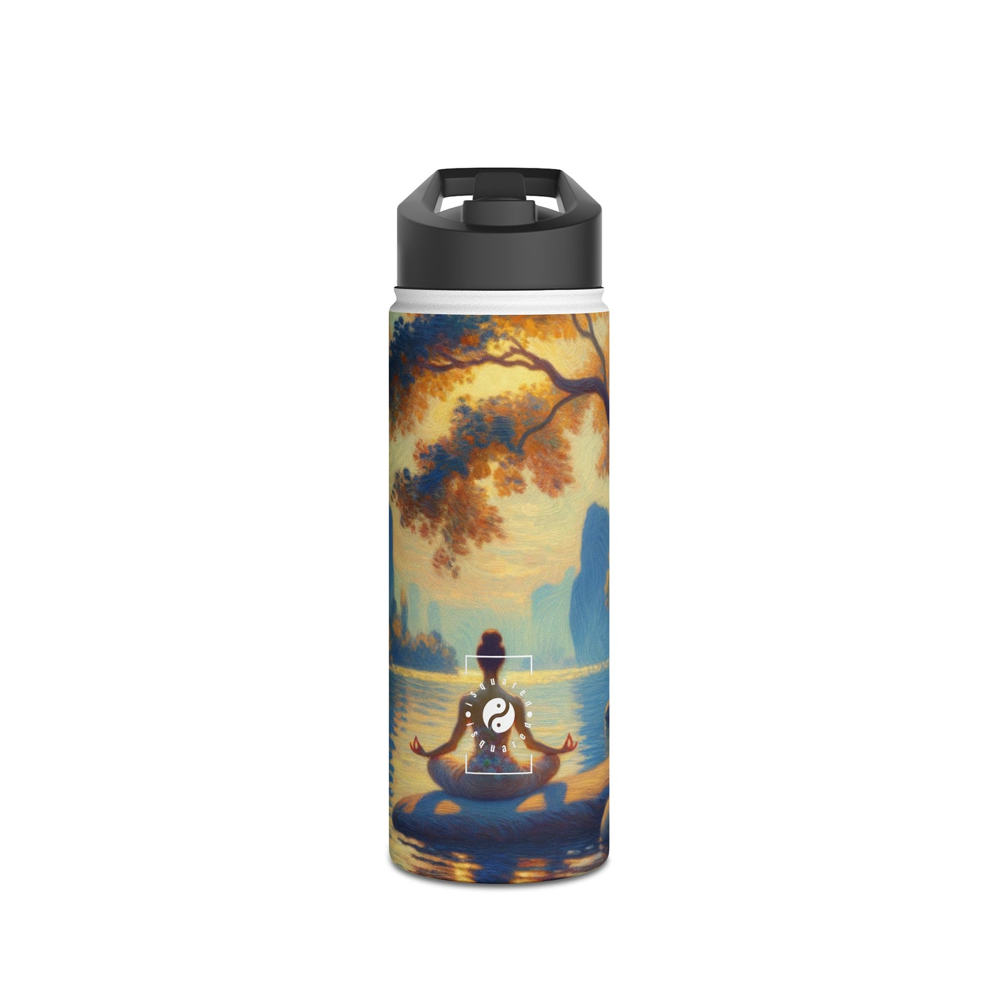 "Zen Blossom Alignment" - Water Bottle