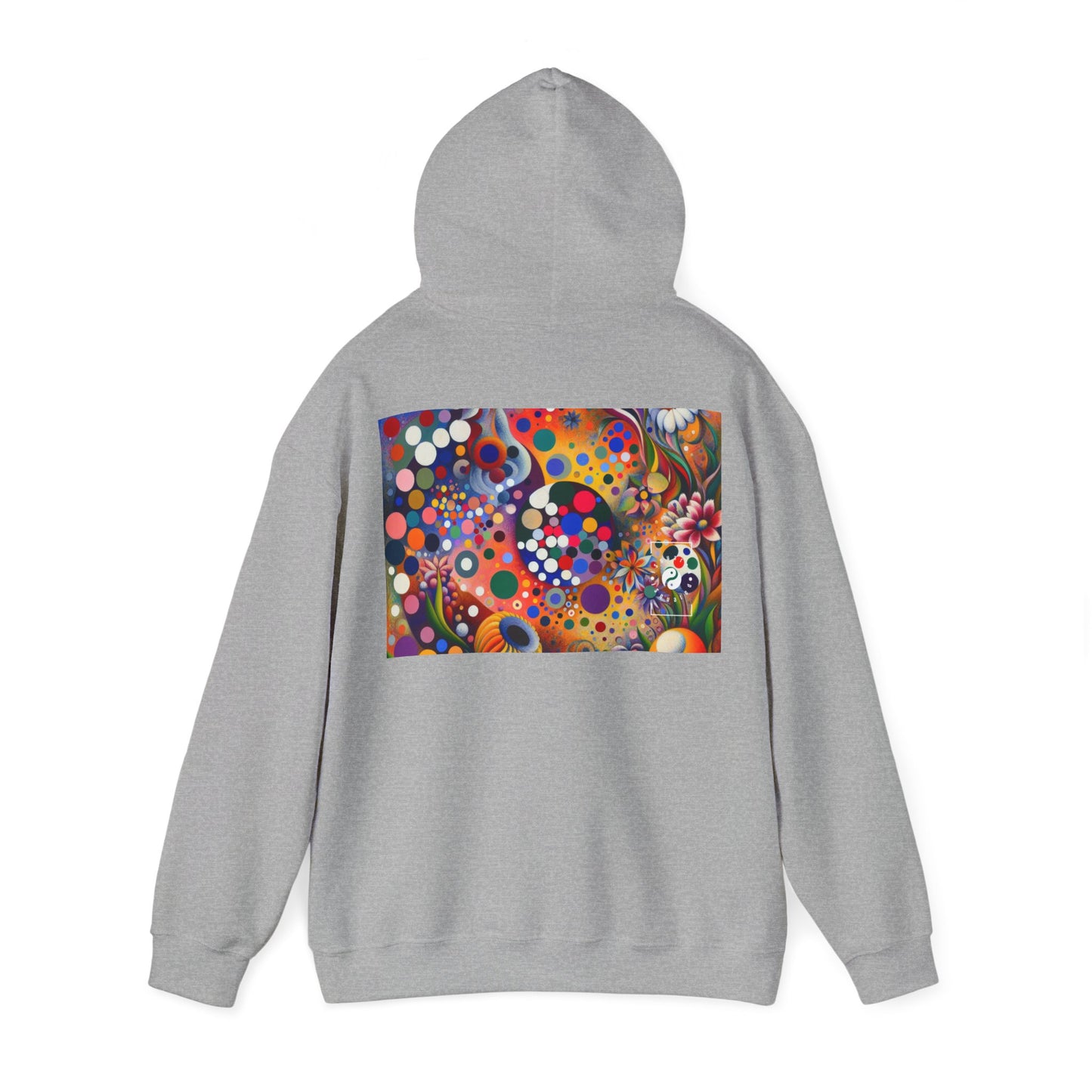 "Polka Petals in Yogic Surrealism: An Artistic Salute to Kusama and Kahlo" - Hoodie