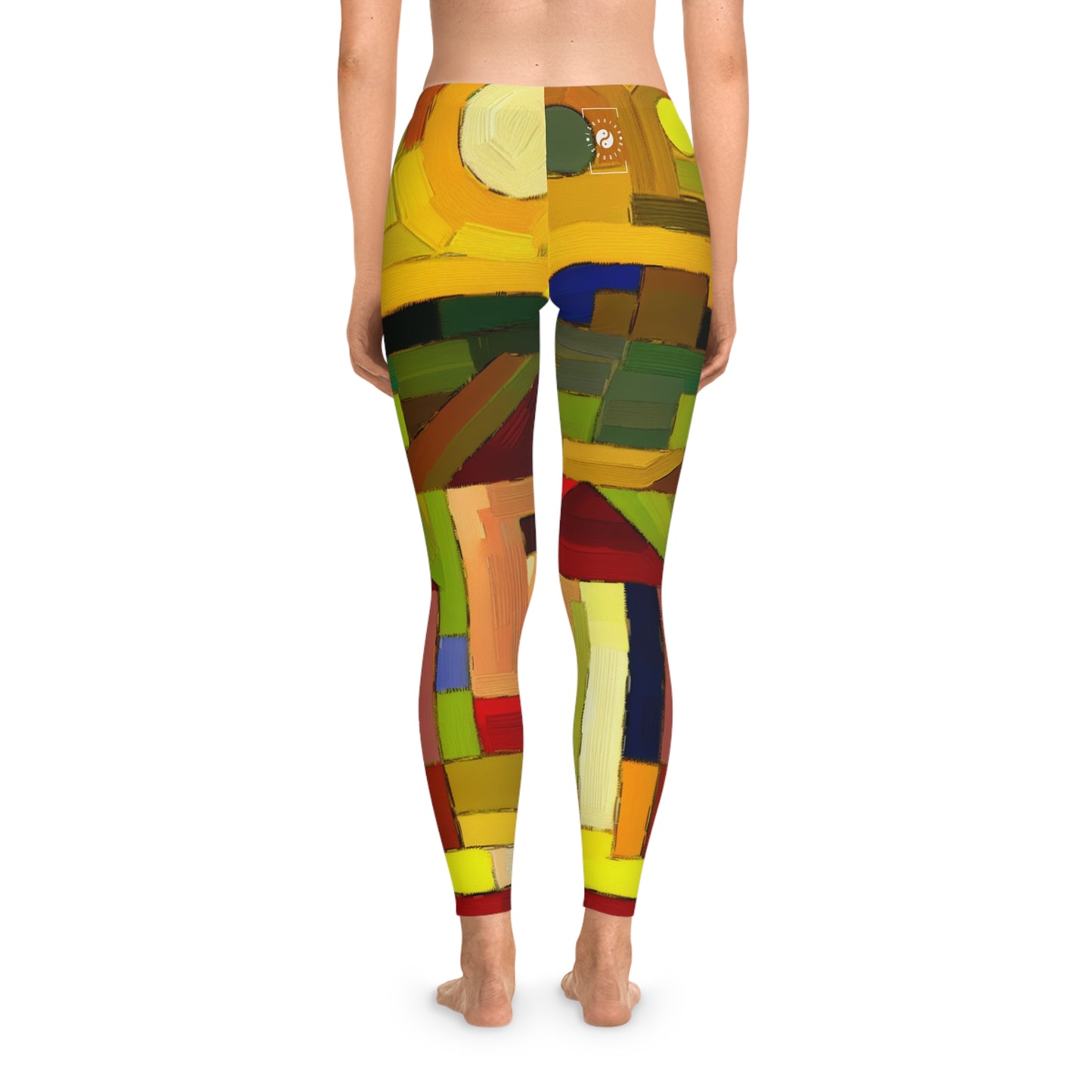 "Earthen Adobes in Hues of Hundertwasser" - Unisex Tights