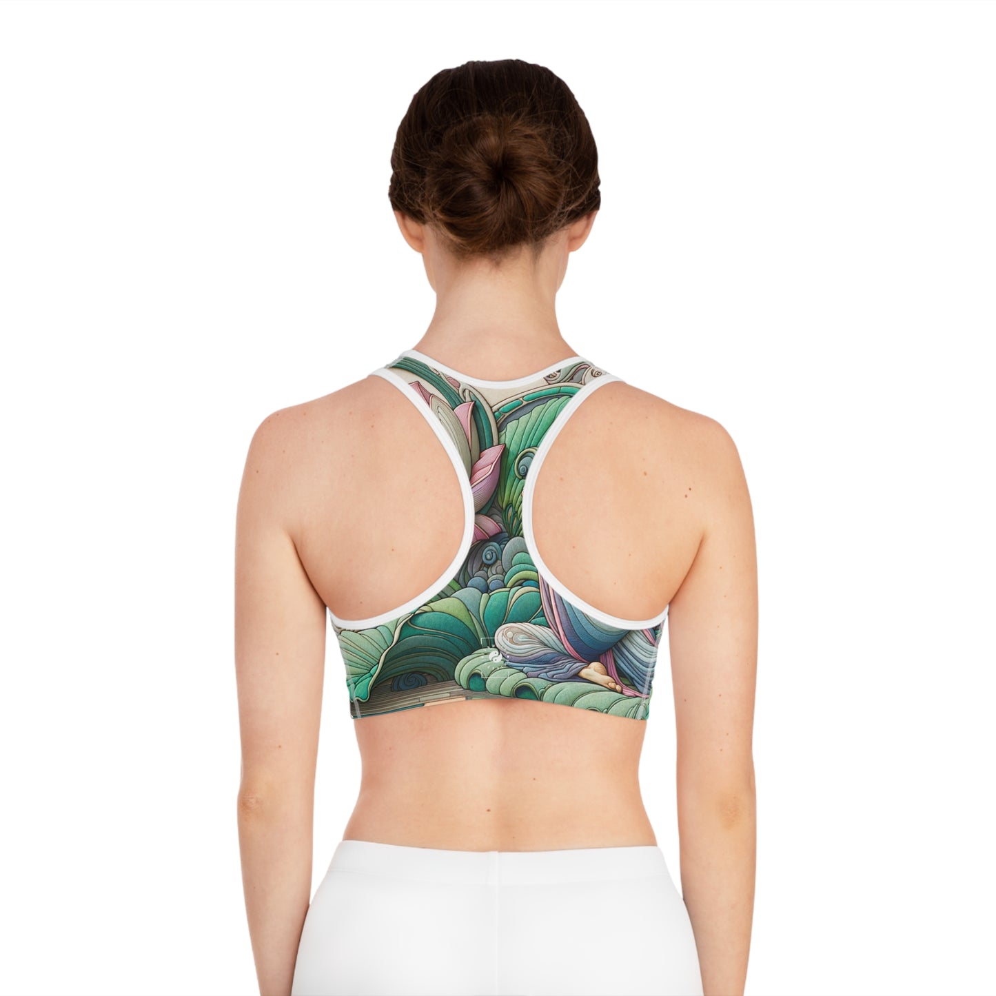 "Lotus Echo Serenity" - High Performance Sports Bra