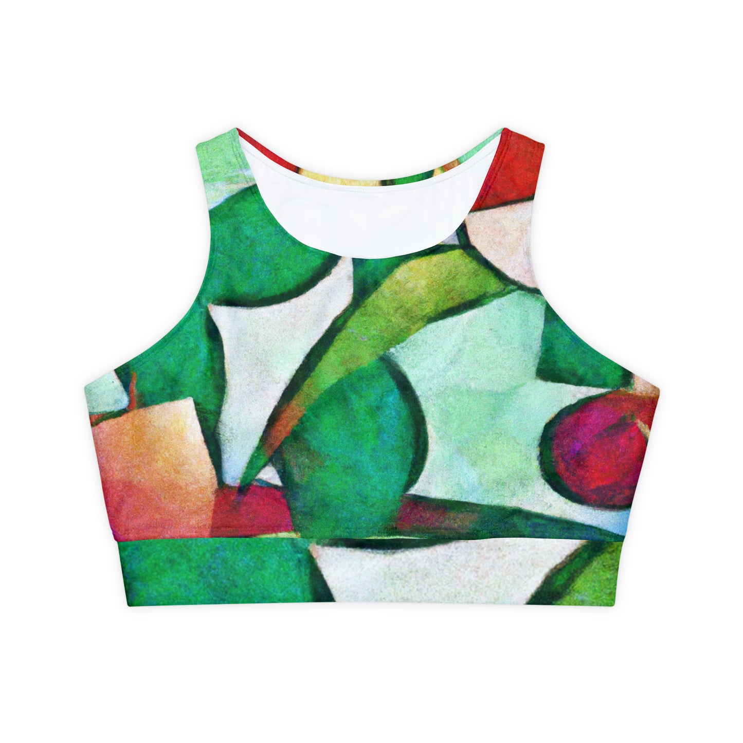 "Chromatic Arcadia" - Lined & Padded Sports Bra