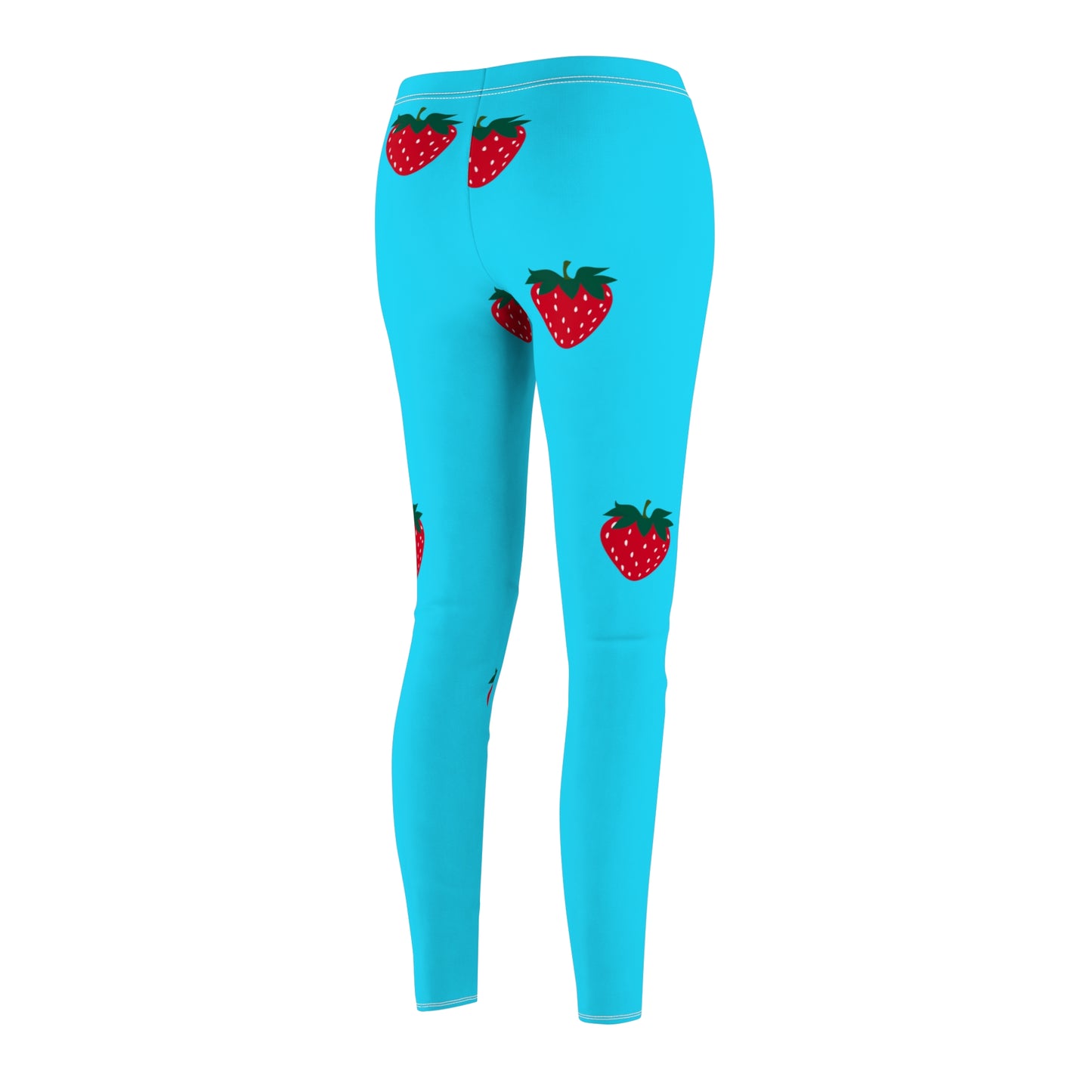 #22DEFF Light Blue + Strawberry - Casual Leggings