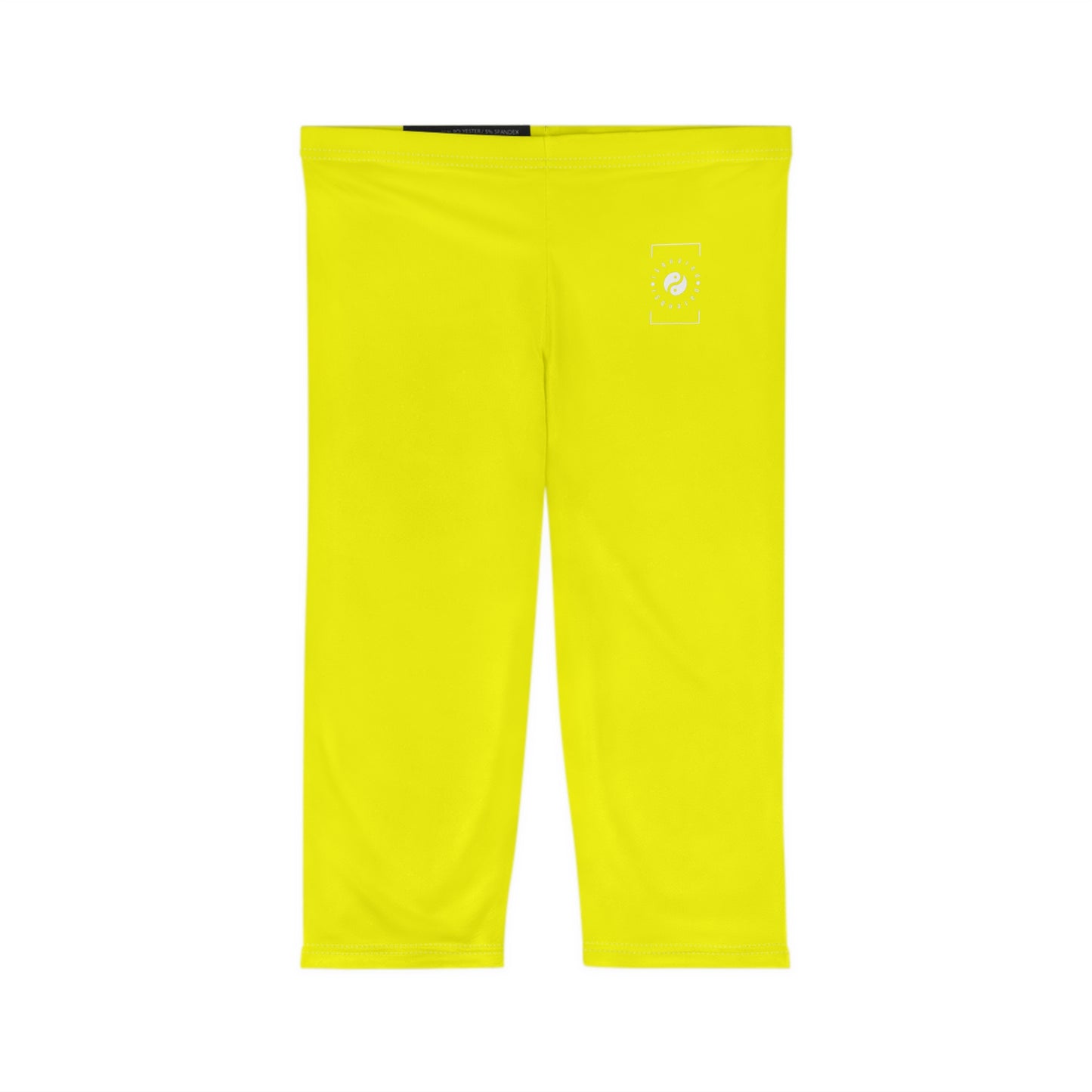 Neon Yellow FFFF00 - Capri Shorts