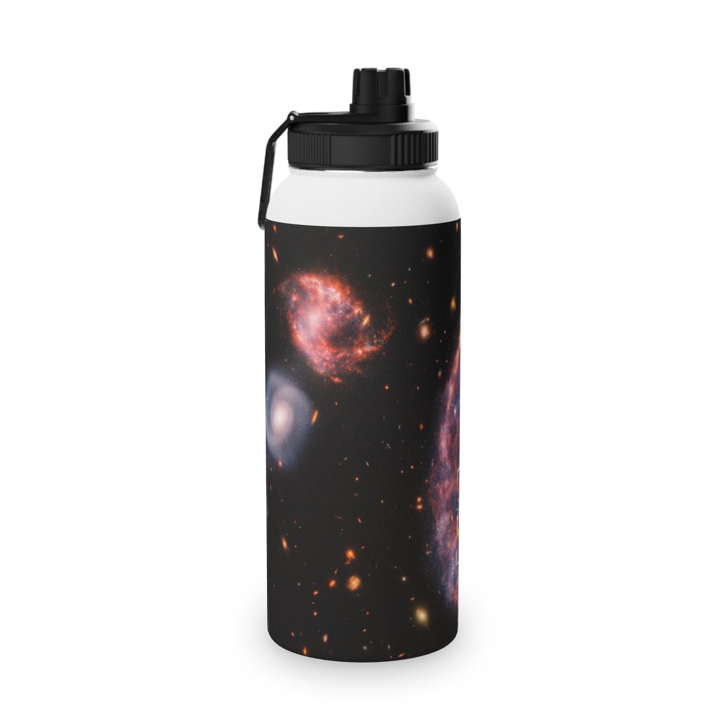 Cartwheel Galaxy (NIRCam and MIRI Composite Image) - Sports Water Bottle