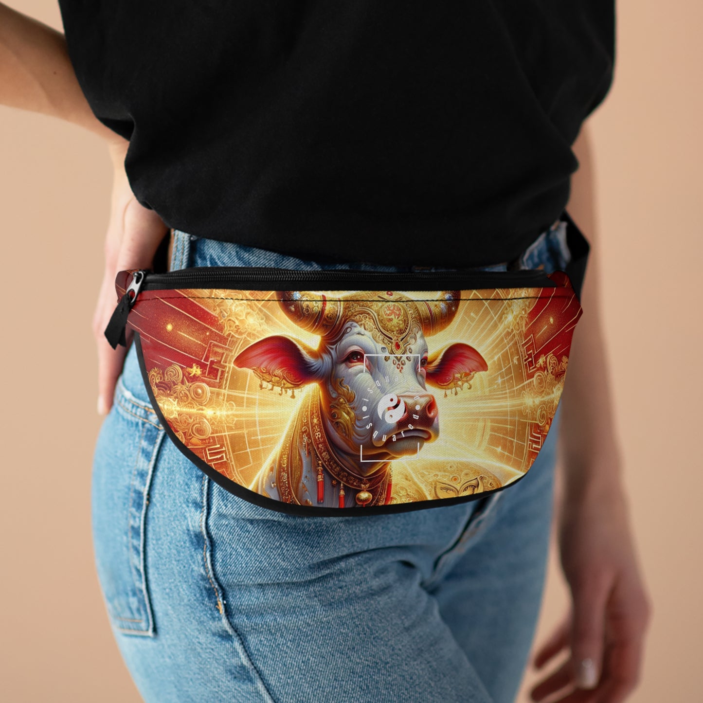 "Golden Euphoria: A Dance of the Divine Bovine" - Fanny Pack