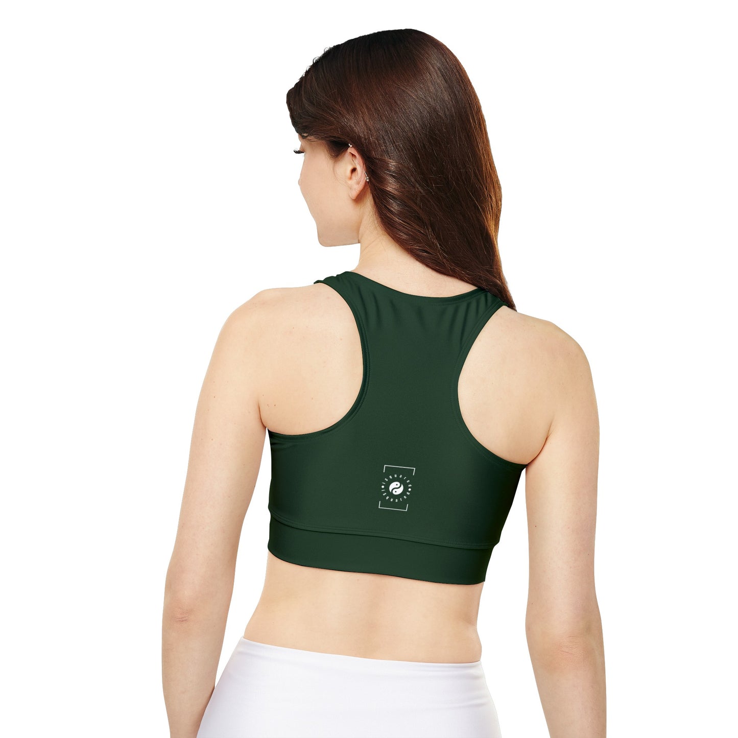 #153B1C Forest Green - Soutien-gorge de sport doublé et rembourré