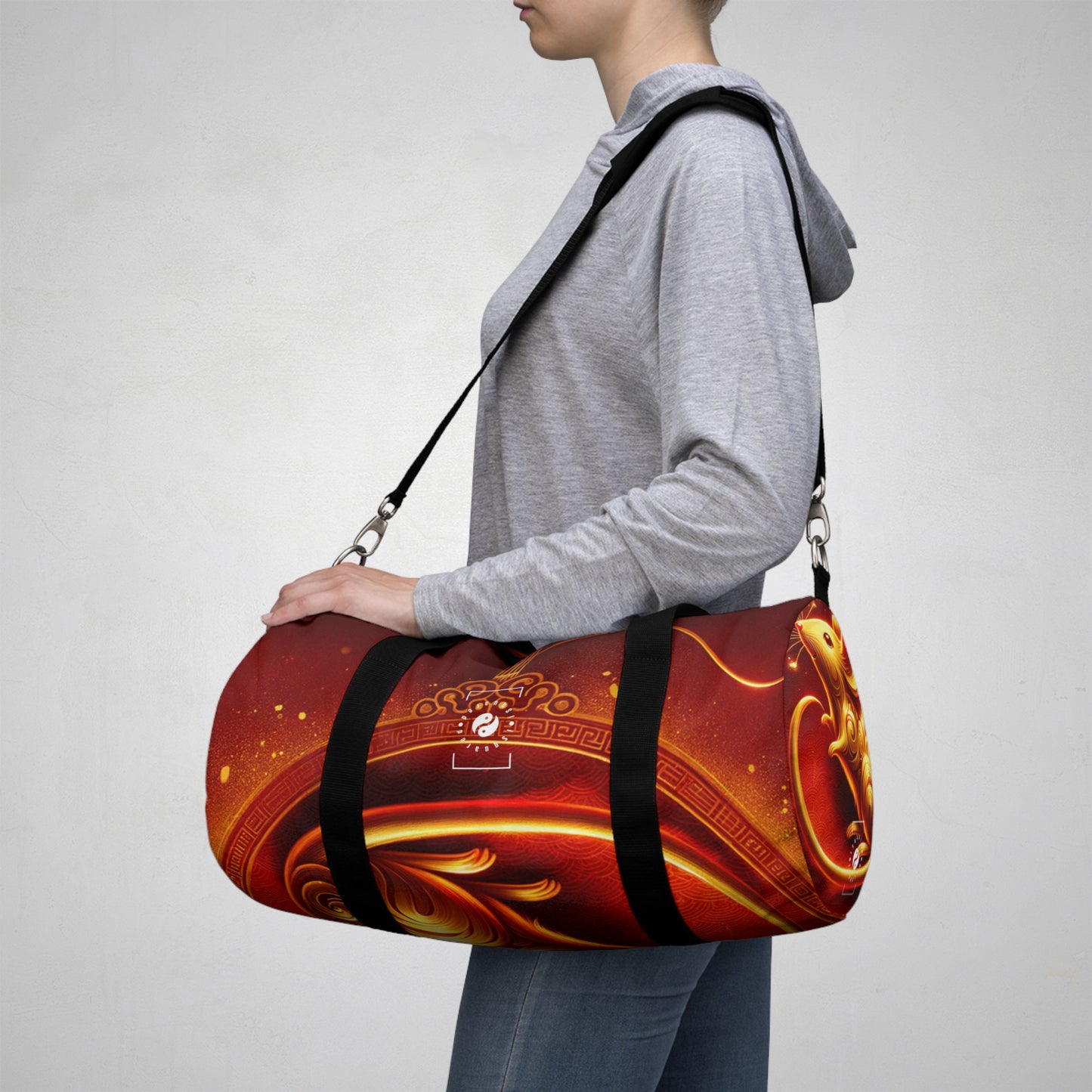 "Golden Emissary: A Lunar New Year's Tribute" - Duffle Bag