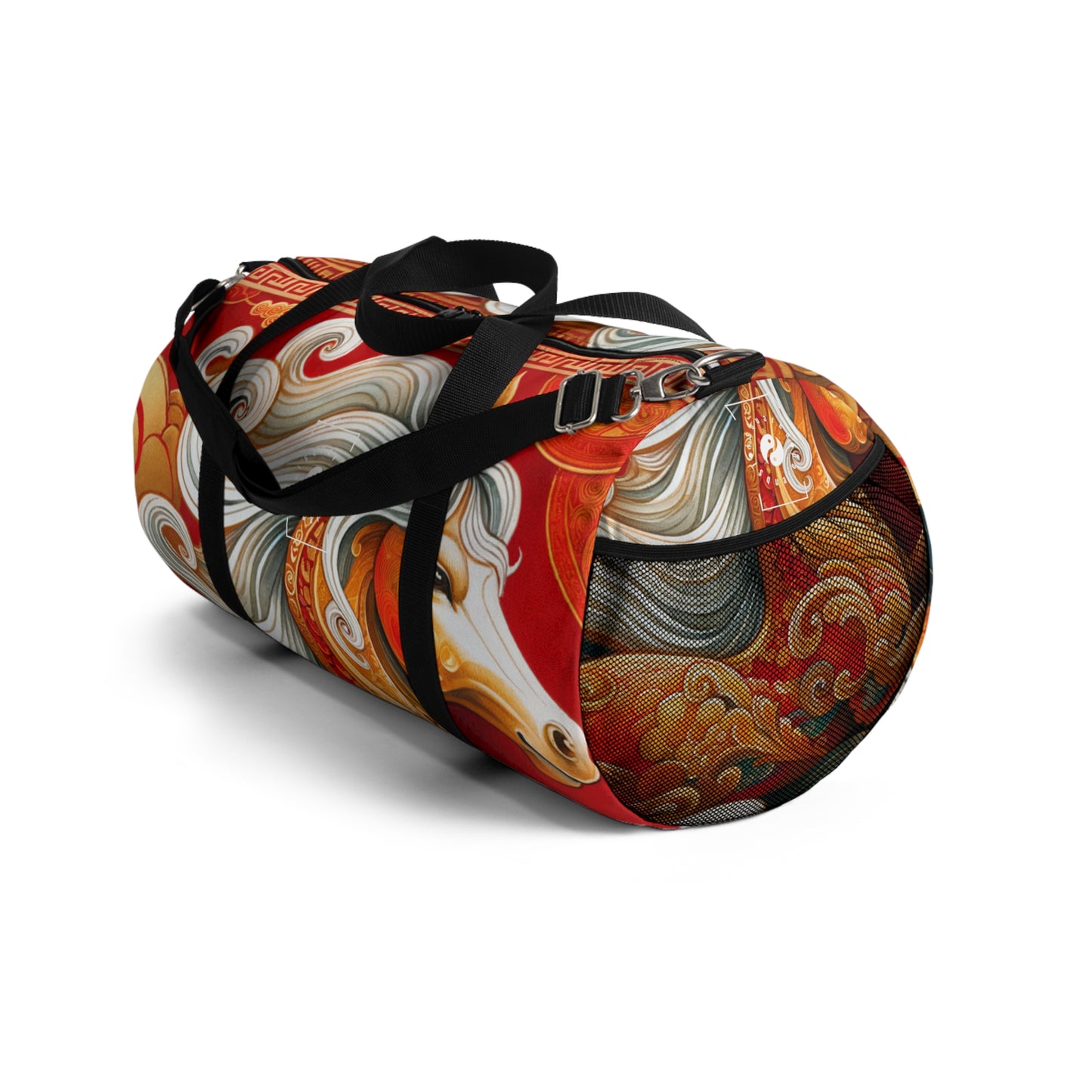 "Gold Gallop on Vermilion Vista: A Lunar New Year’s Ode" - Duffle Bag