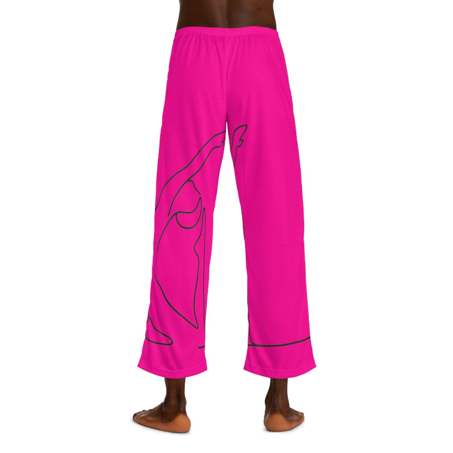 Line Art Pigeon Pose - men's Lounge Pants