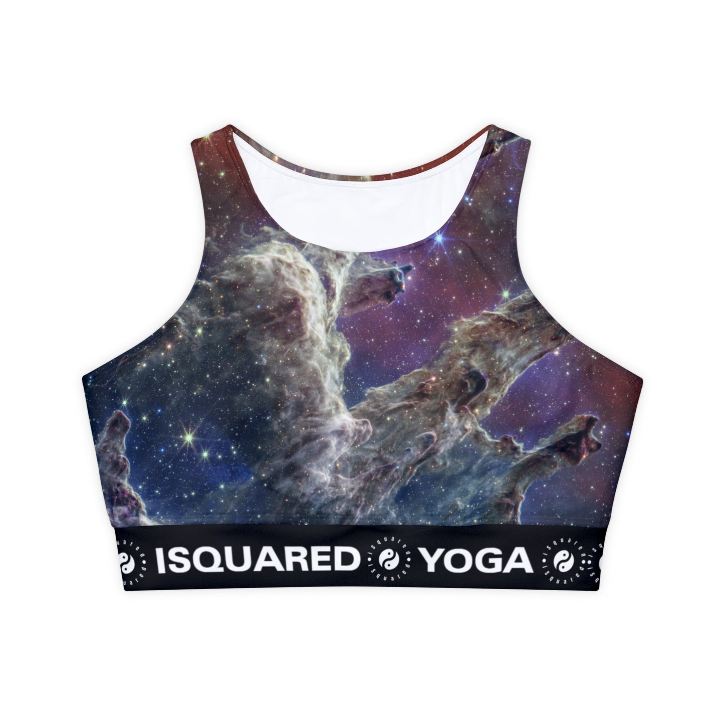 Pillars of Creation (NIRCam and MIRI Composite Image) - JWST Collection - Lined & Padded Sports Bra