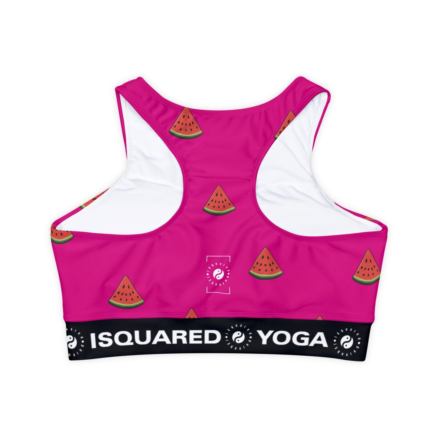 #DF0086 Pink + Watermelon - Lined & Padded Sports Bra