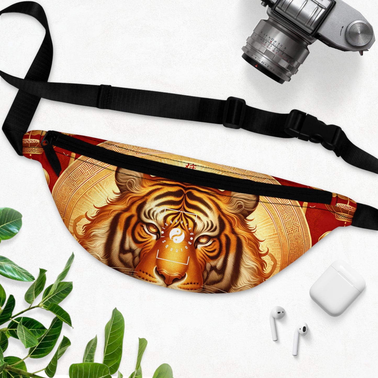 "Golden Majesty: Ascension of the Lunar Tiger" - Fanny Pack