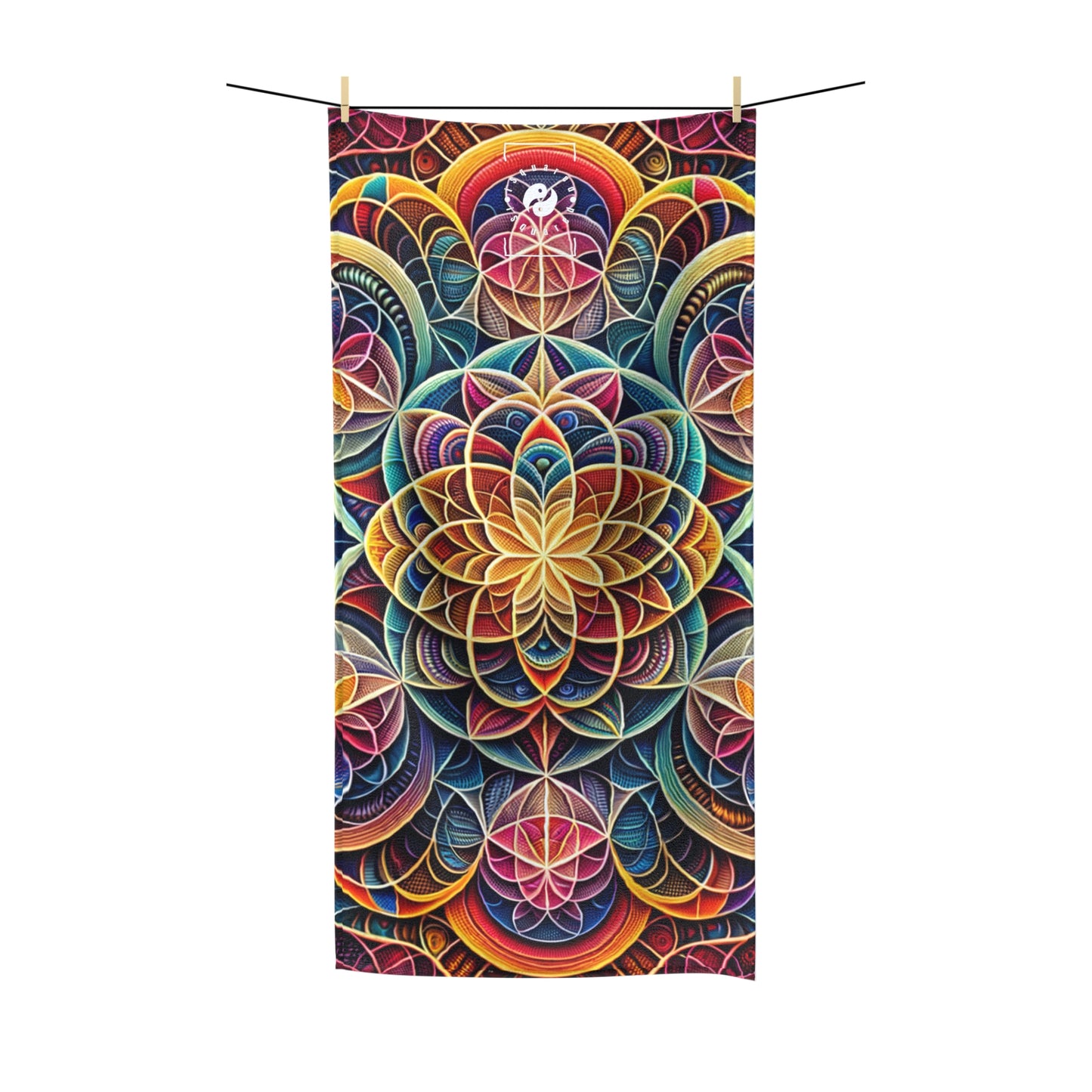 "Sacred Symmetry: Infinite Radiance of Love" - All Purpose Yoga Towel