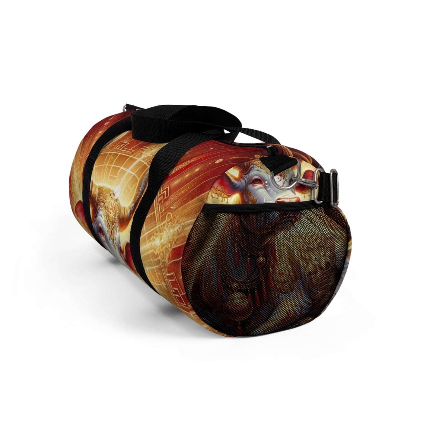 "Golden Euphoria: A Dance of the Divine Bovine" - Duffle Bag